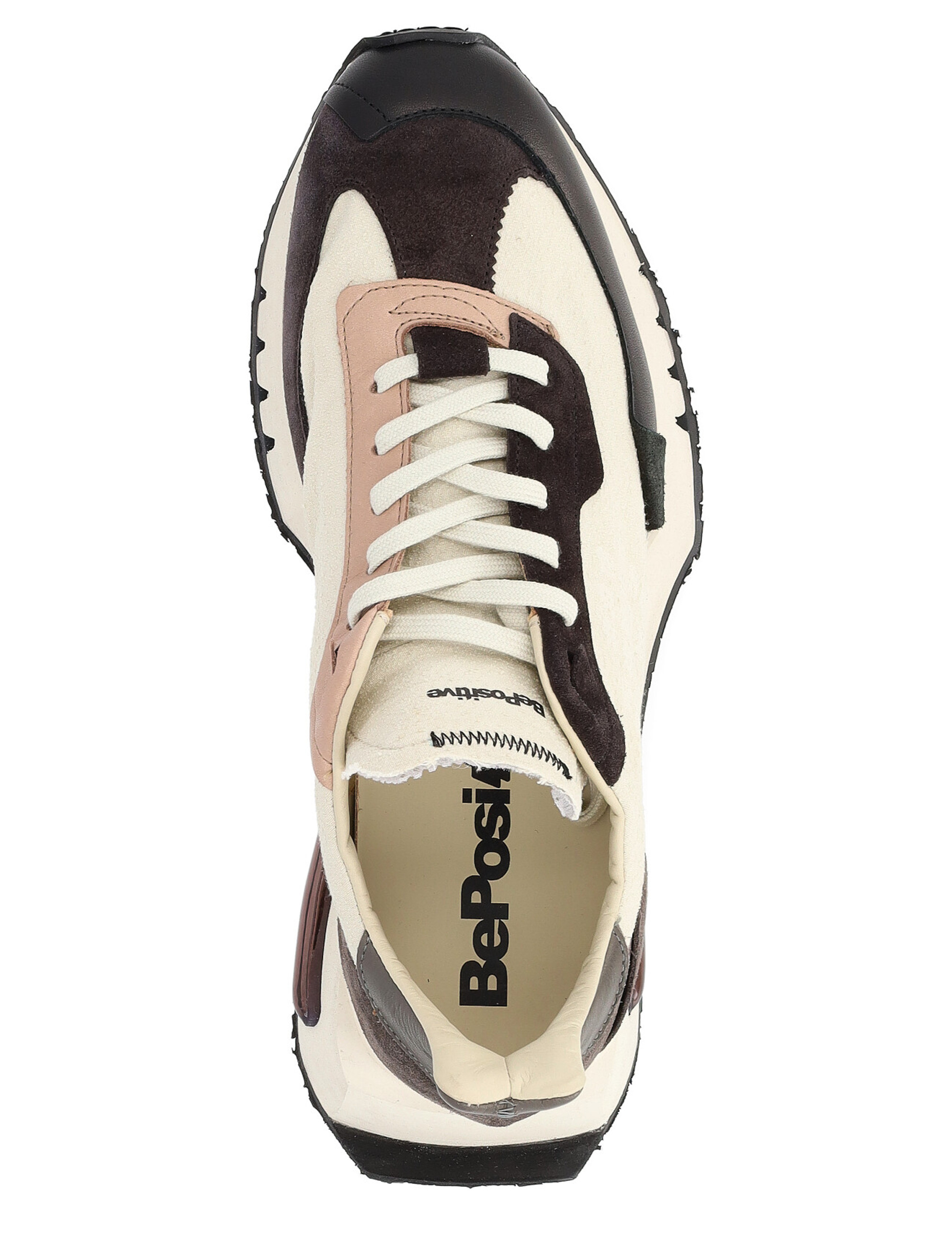 スニーカー Bepositive F4WORACE01/BLA Sneakers Space Race - Laser Cut Sneaker BePositive Space Race in suede e tessuto beige e cuoio