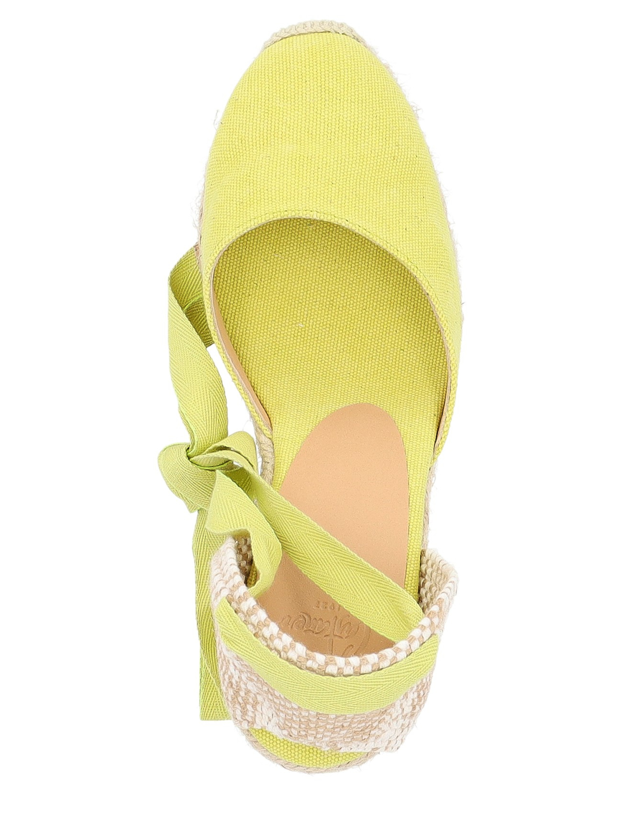 Castaner CARINA82502013 関税送料込 Espadrilles Castañer Carina in lime green fabric