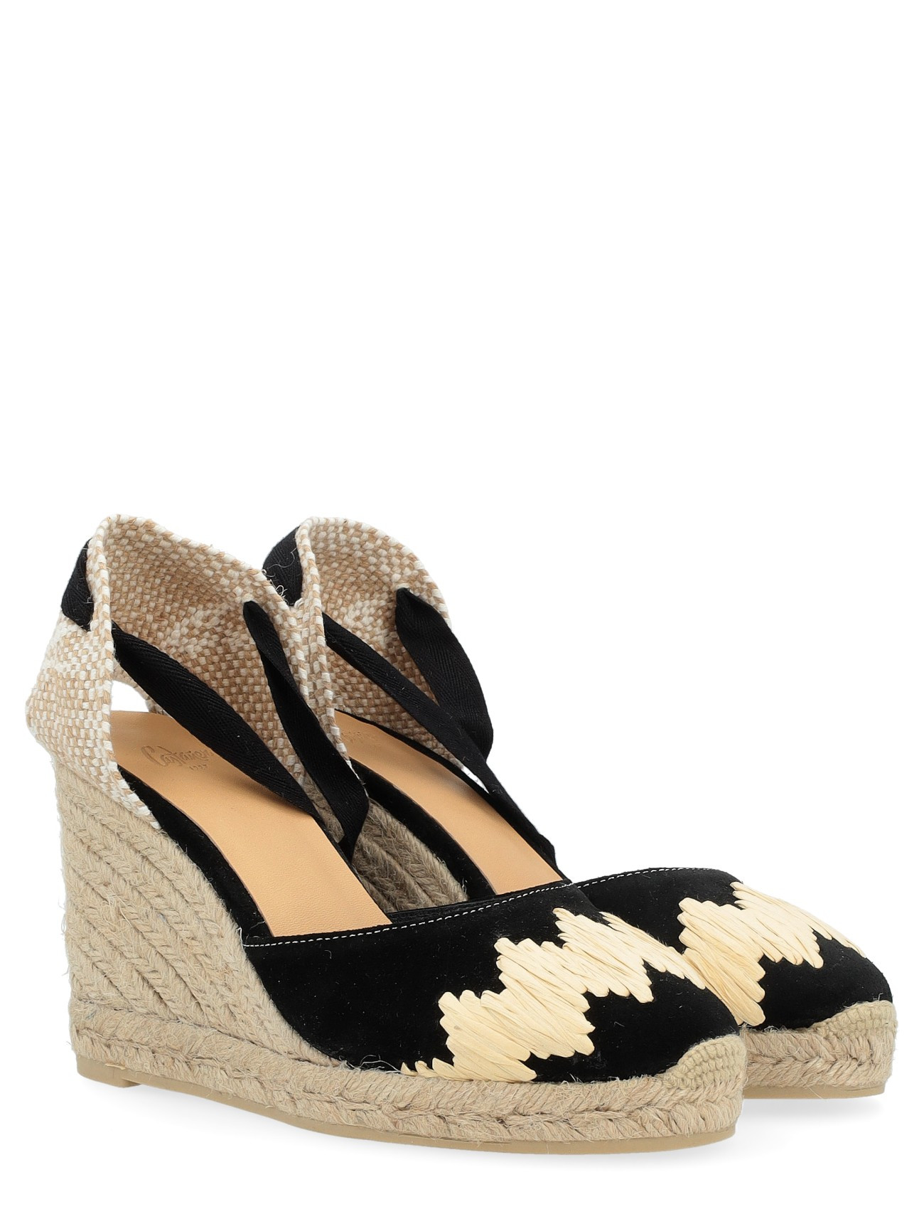 Espadrillas Castañer Cande in suede e rafia - Main Image