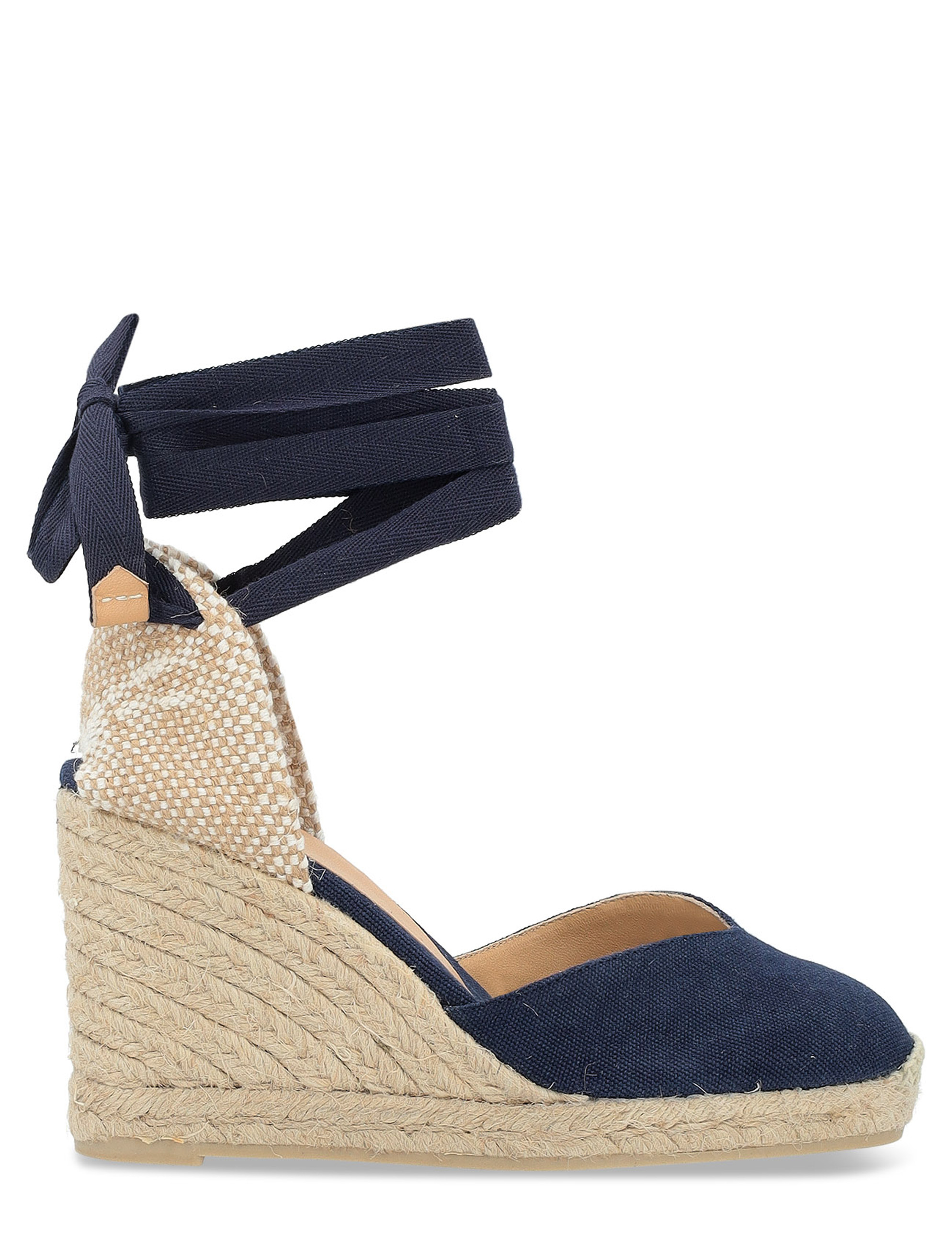 Espadrillas Castañer Chiara in tessuto colore blu