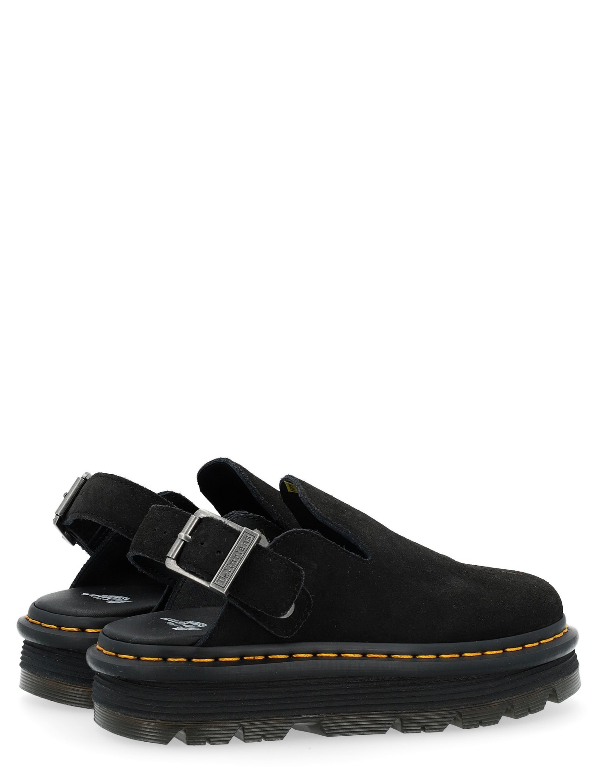 靴 ZEBZAG SANDAL BLK UK5 Zebzag Suede Casual Slingback Platform Mules in Black | Dr