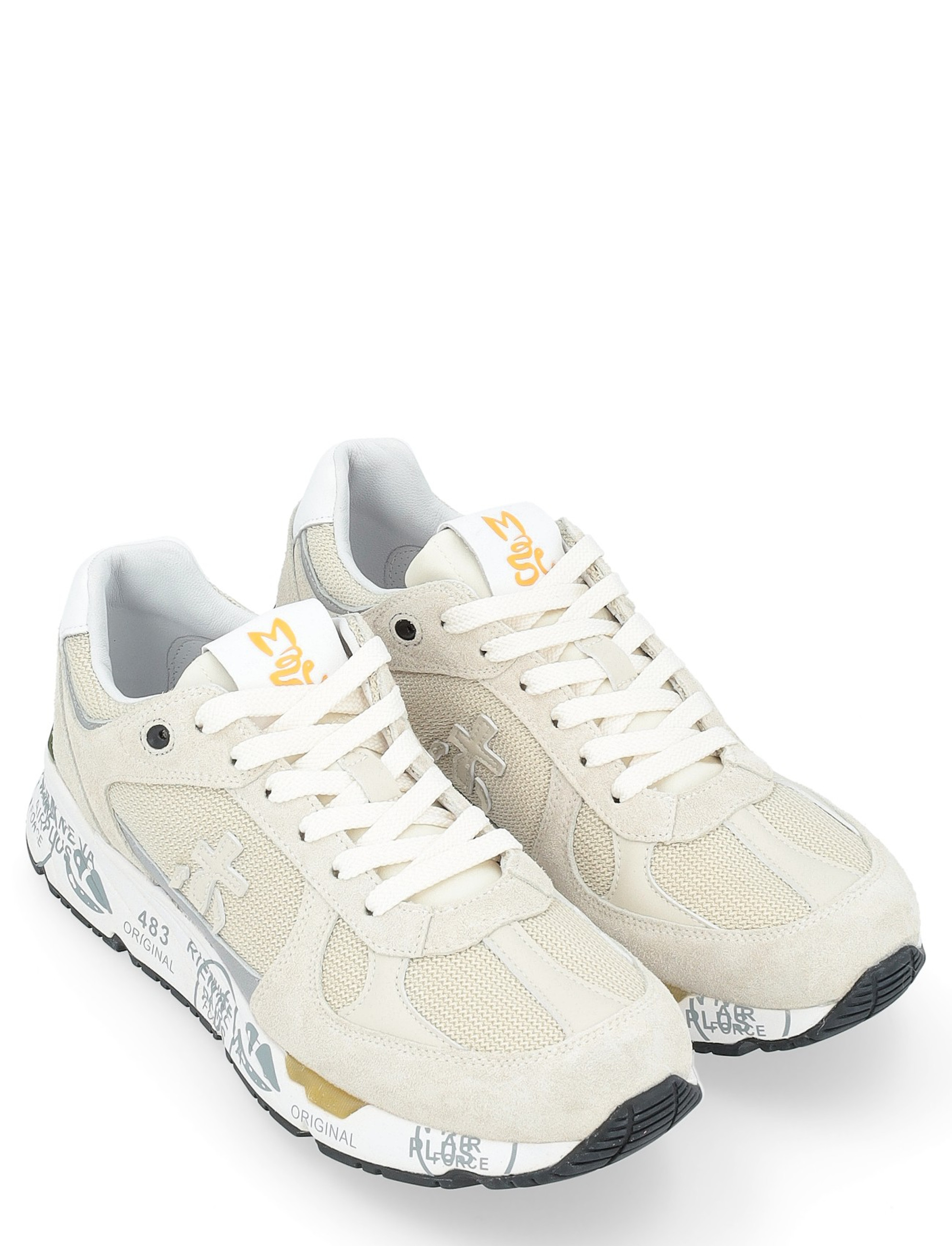 スニーカー Premiata MASED SNEAKERS Sneaker Premiata Mase 6628 in beige suede and technical fabric