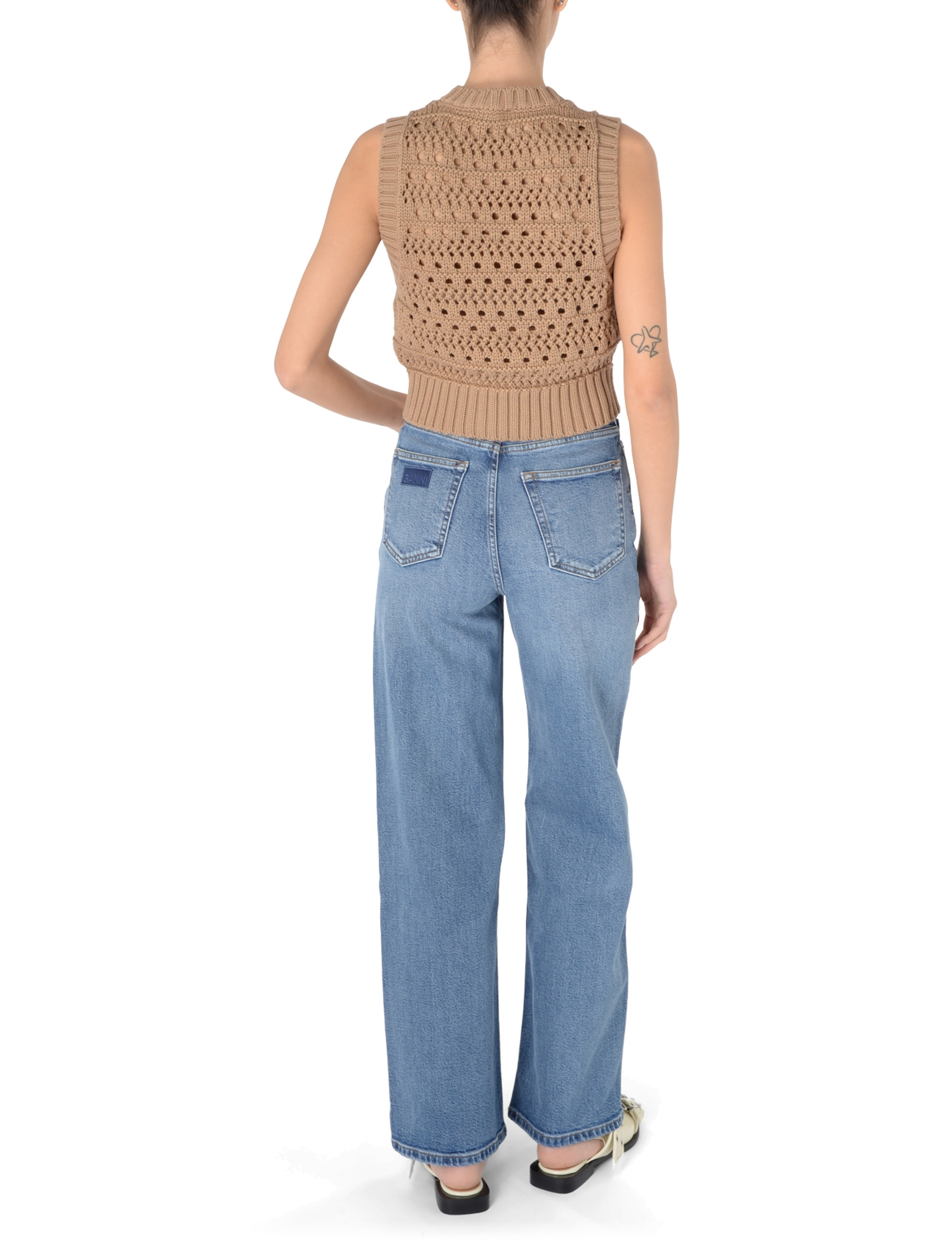 【GANNI】ミッドブルー アンディ ジーンズ Jeans Ganni Andi Mid Blue Vintage