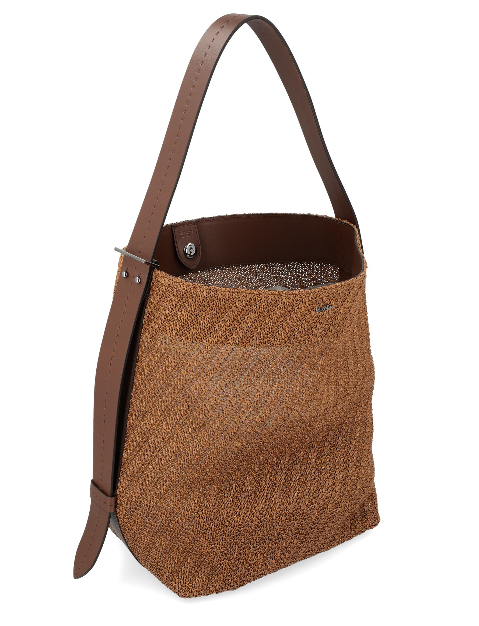人気【MAXMARA】Borsa Archetipo a secchiello in crochet Bag Max Mara Archetype medium crochet bag