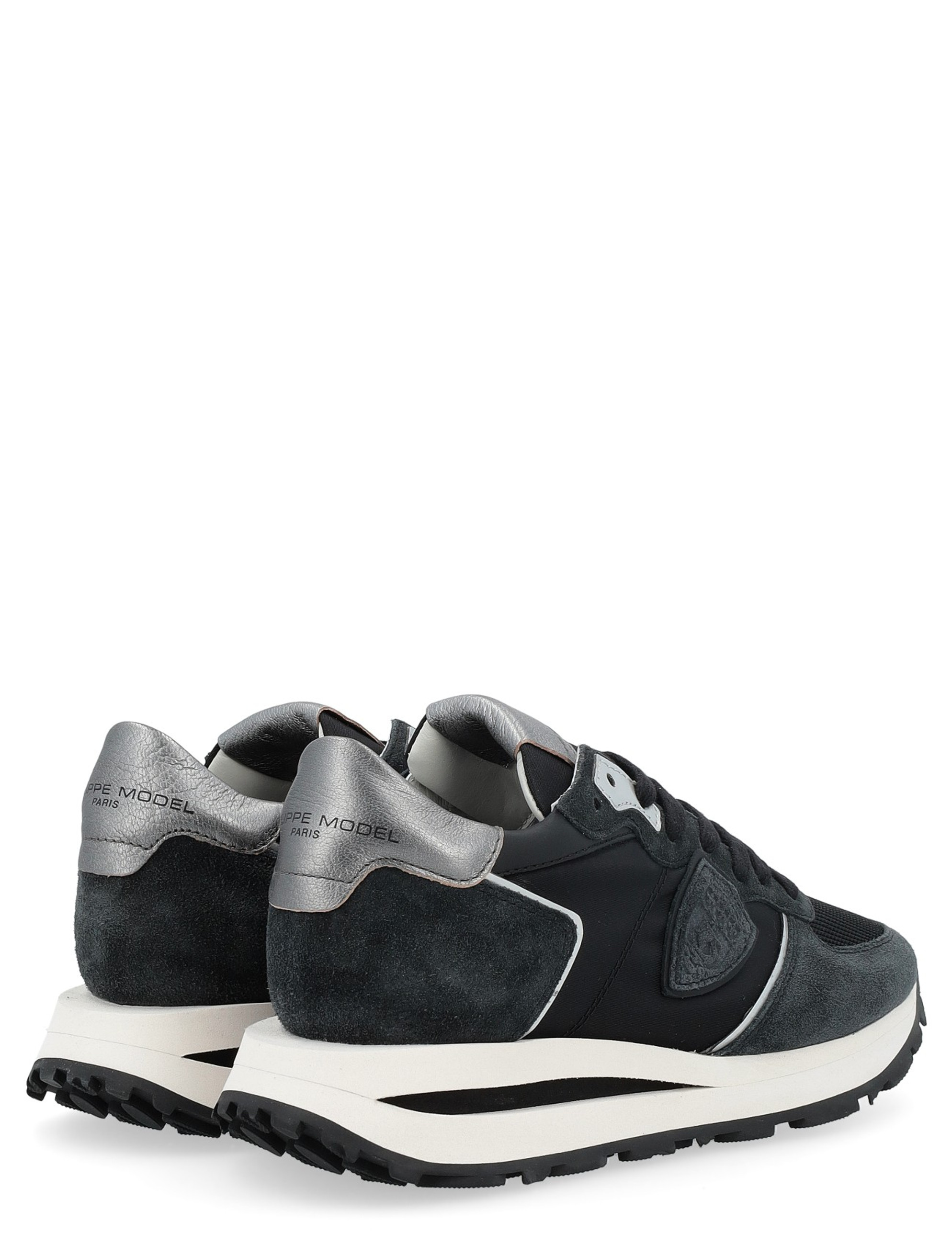 スニーカー Tropez Haute Low Sneakers - Philippe Model - Canvas - Black Sneaker Philippe Model Tropez Haute in black suede and mesh