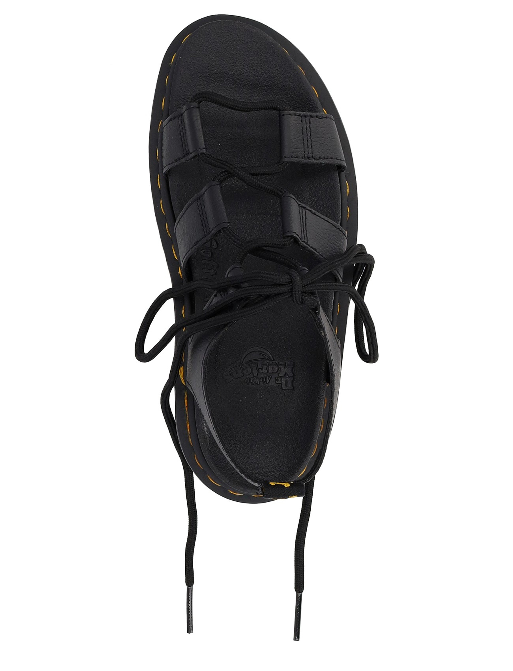 Dr Martens Nartilla platform sandals in black leather