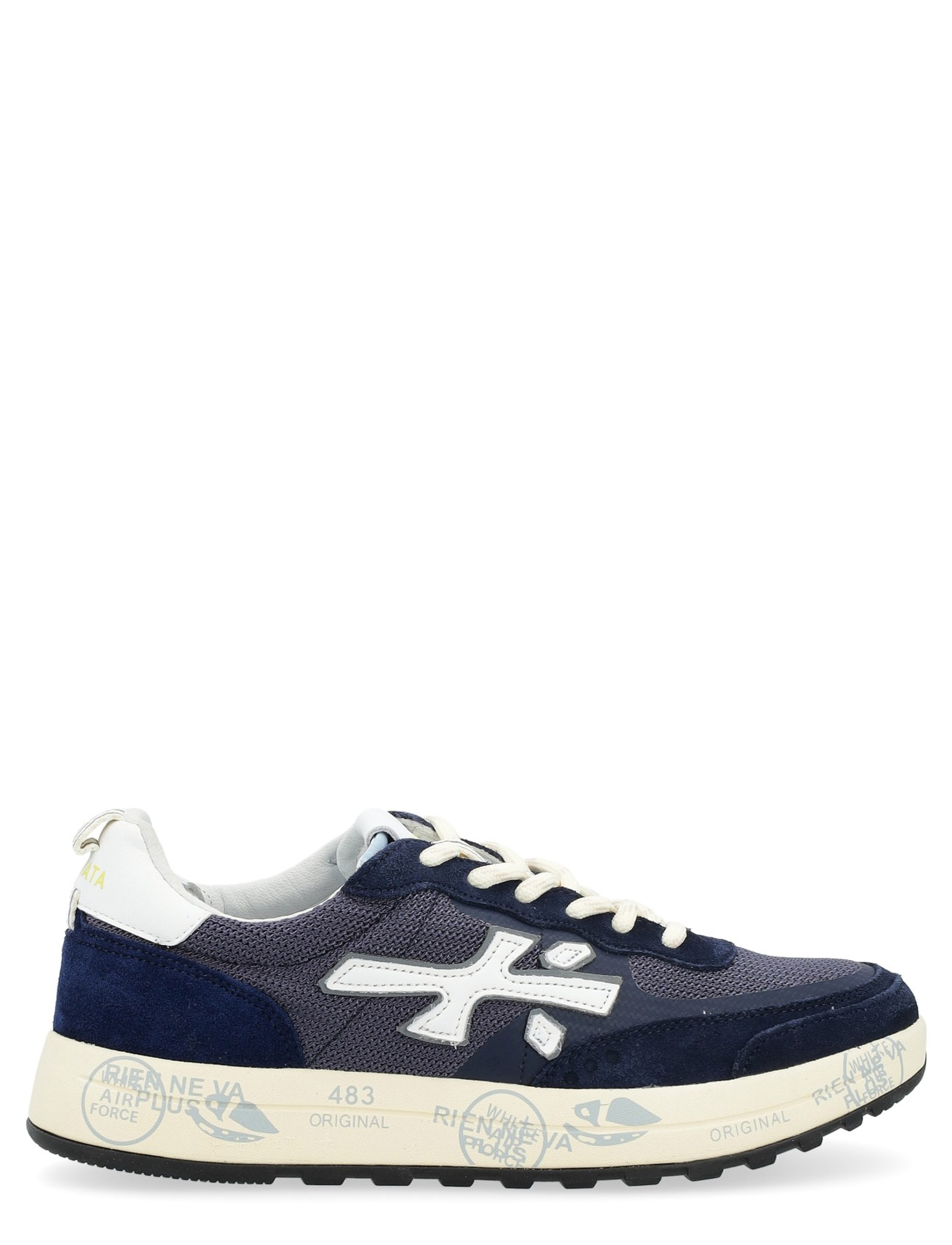 スニーカー PREMIATA Women Sneakers CASSIE VAR 7388 Blue Sneaker Premiata Nous 6658 in suede and blue technical fabric
