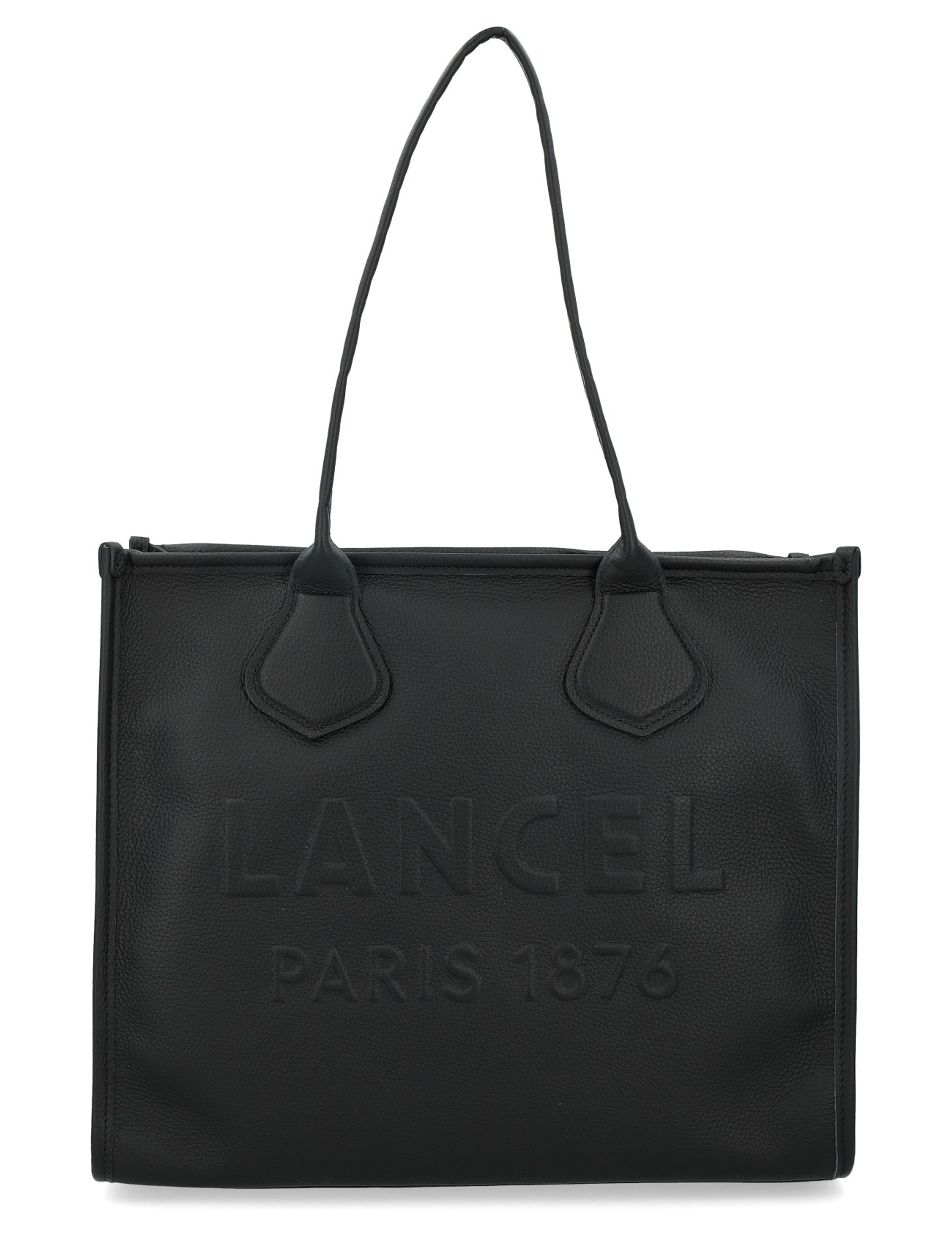 Lancel Jour L tote bag in black-colored leather