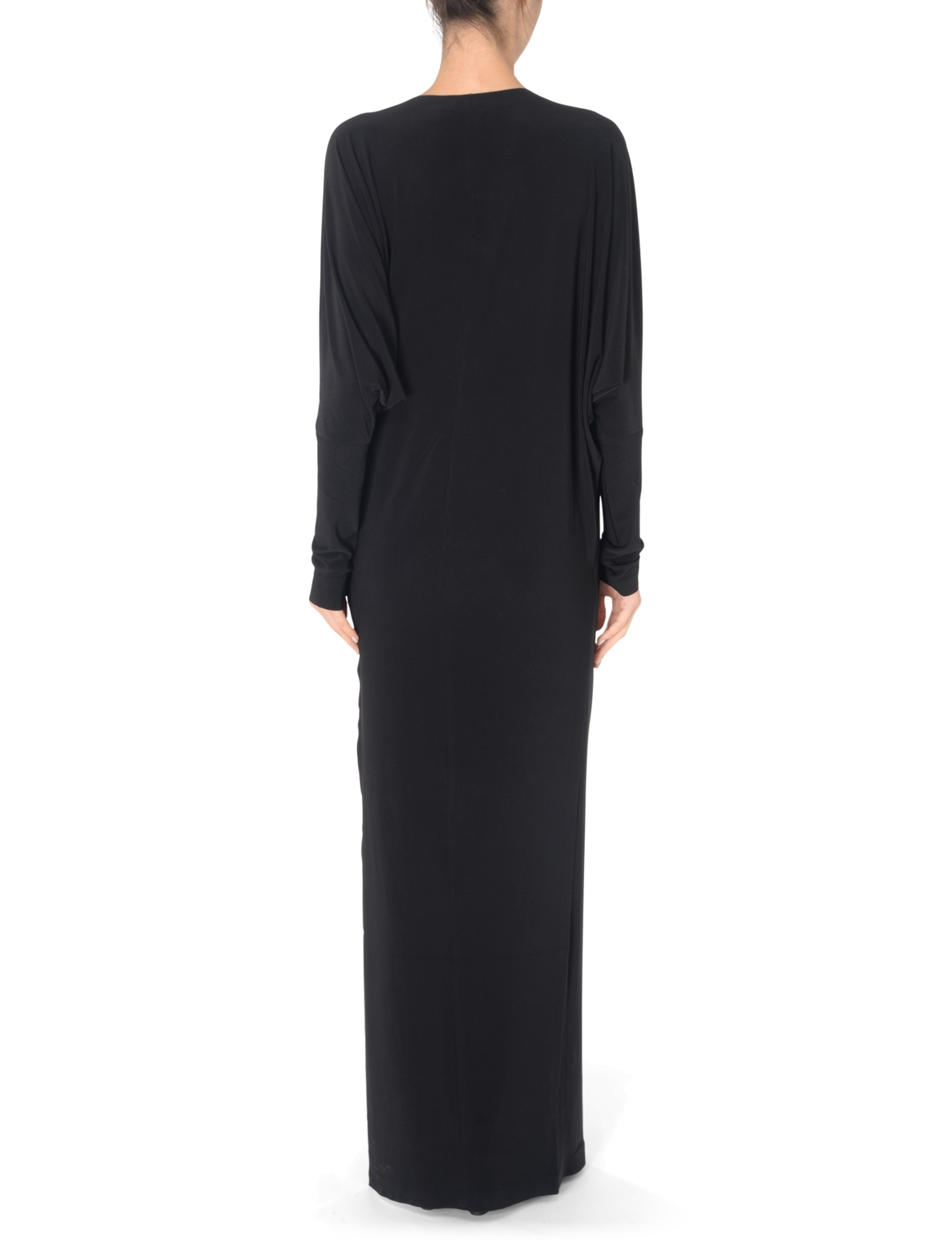 Norma Kamali black wrap dress with side slit Norma Kamali black wrap dress with side slit