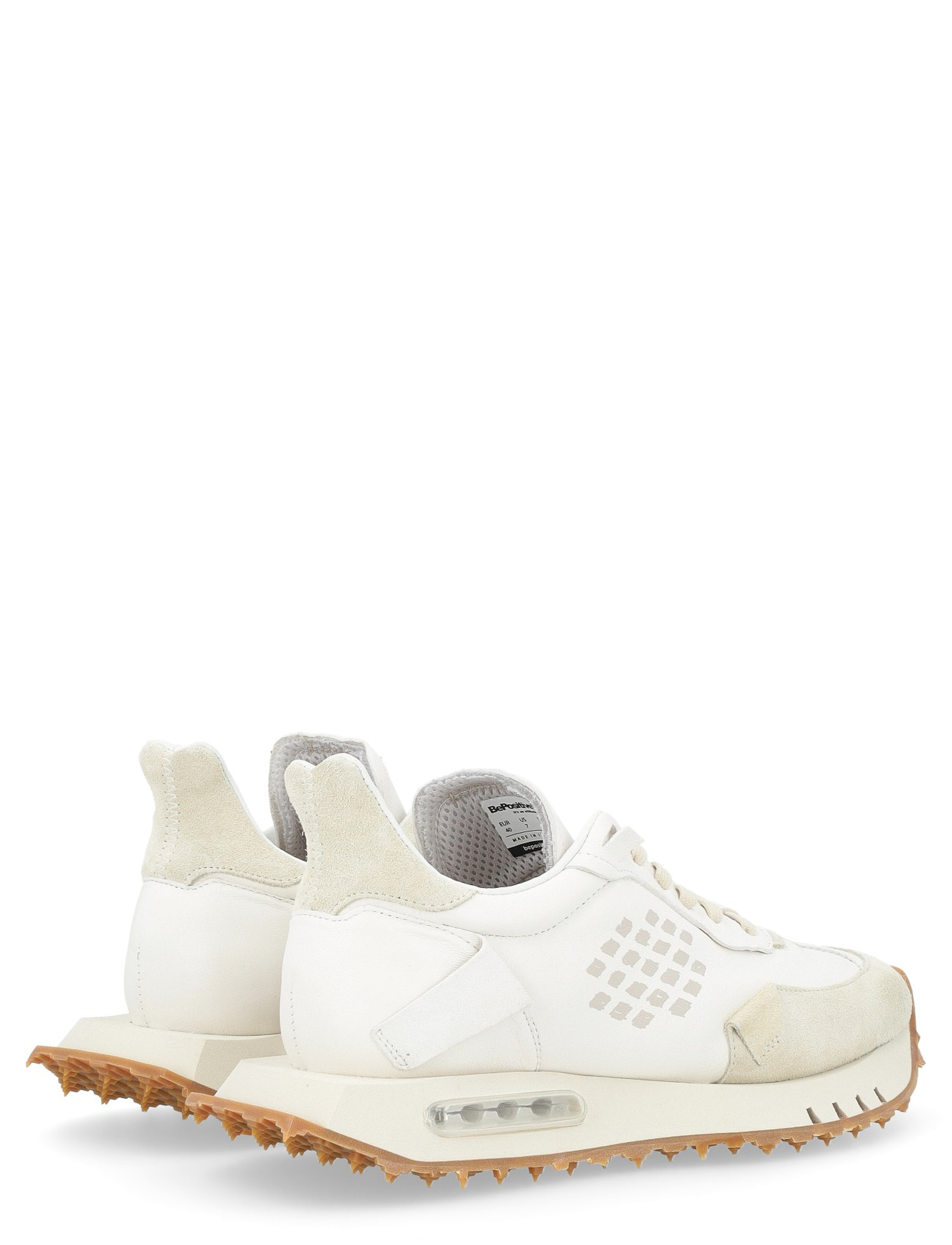 スニーカー Bepositive F4WORACE01/BLA Sneakers Space Race - Laser Cut Sneaker BePositive Space Race in nylon e pelle bianca