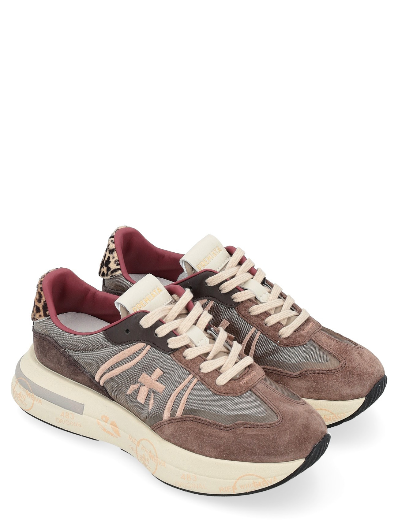 Sneaker Premiata Cassie in tessuto grigia