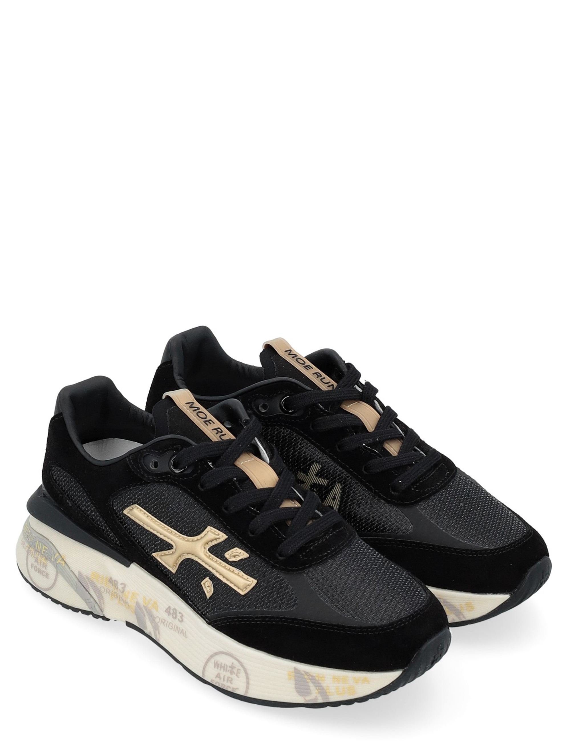 Sneaker Premiata Moerund in black suede and technical fabric Sneaker Premiata Moerund in black suede and technical fabric