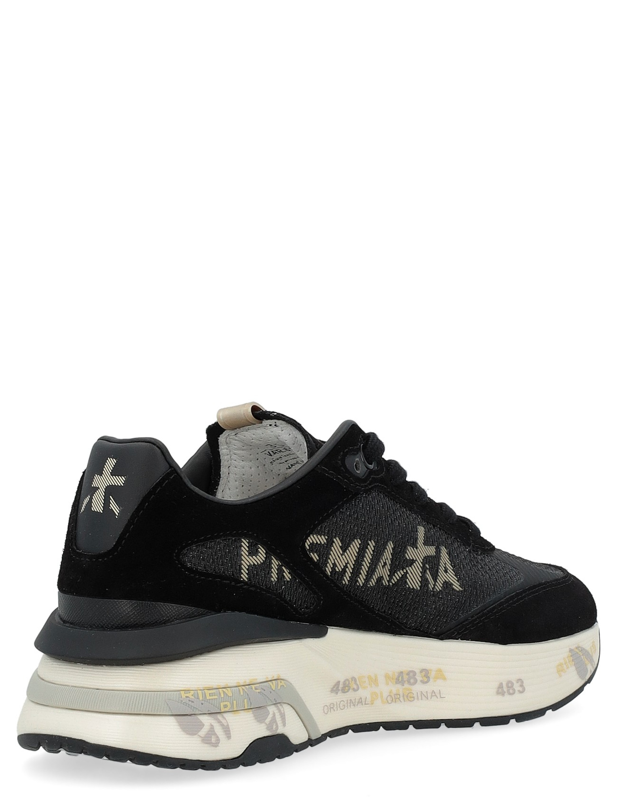 Sneaker Premiata Moerund in black suede and technical fabric Sneaker Premiata Moerund in black suede and technical fabric