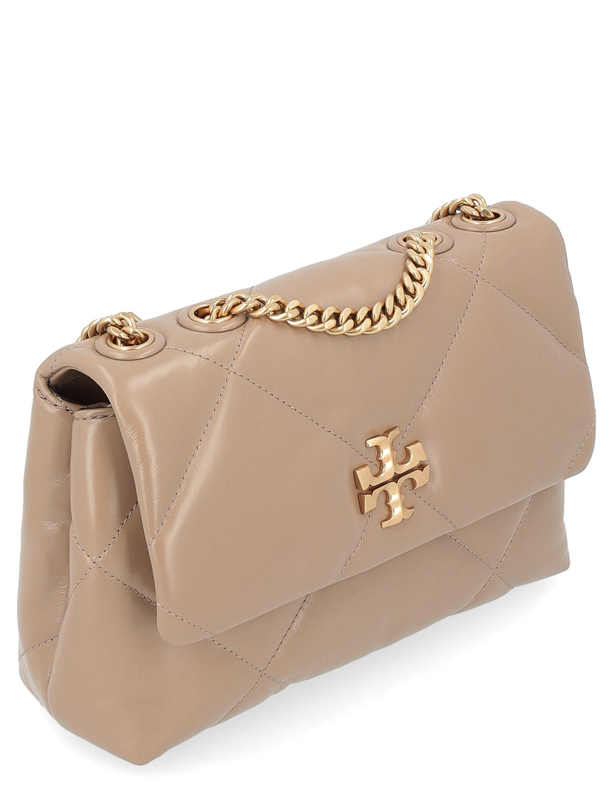 トートバッグ TORY BURCH Beige Leather Small Kira Shoulder Bag Bag Tory Burch Kira small in beige nappa leather