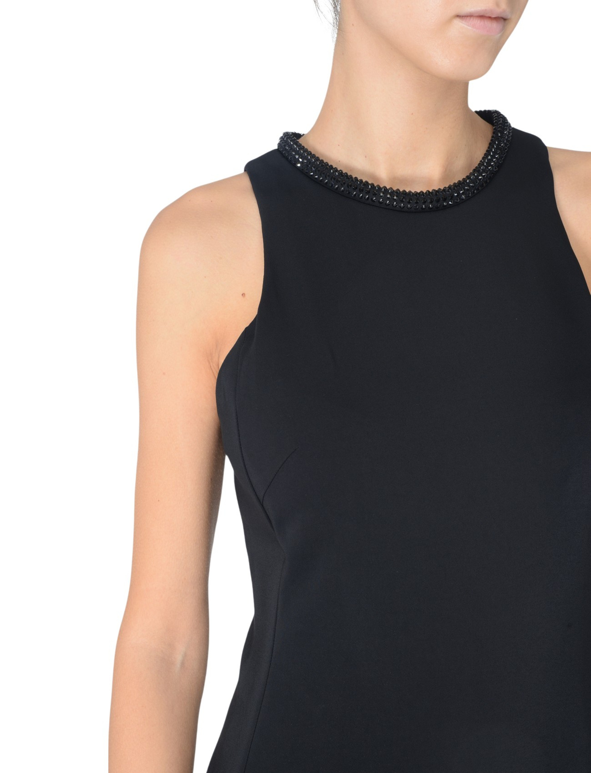 ワンピース PINKO Woman Dress Black 104093A23V Z99 Sheath dress Pinko with black rhinestone neckline