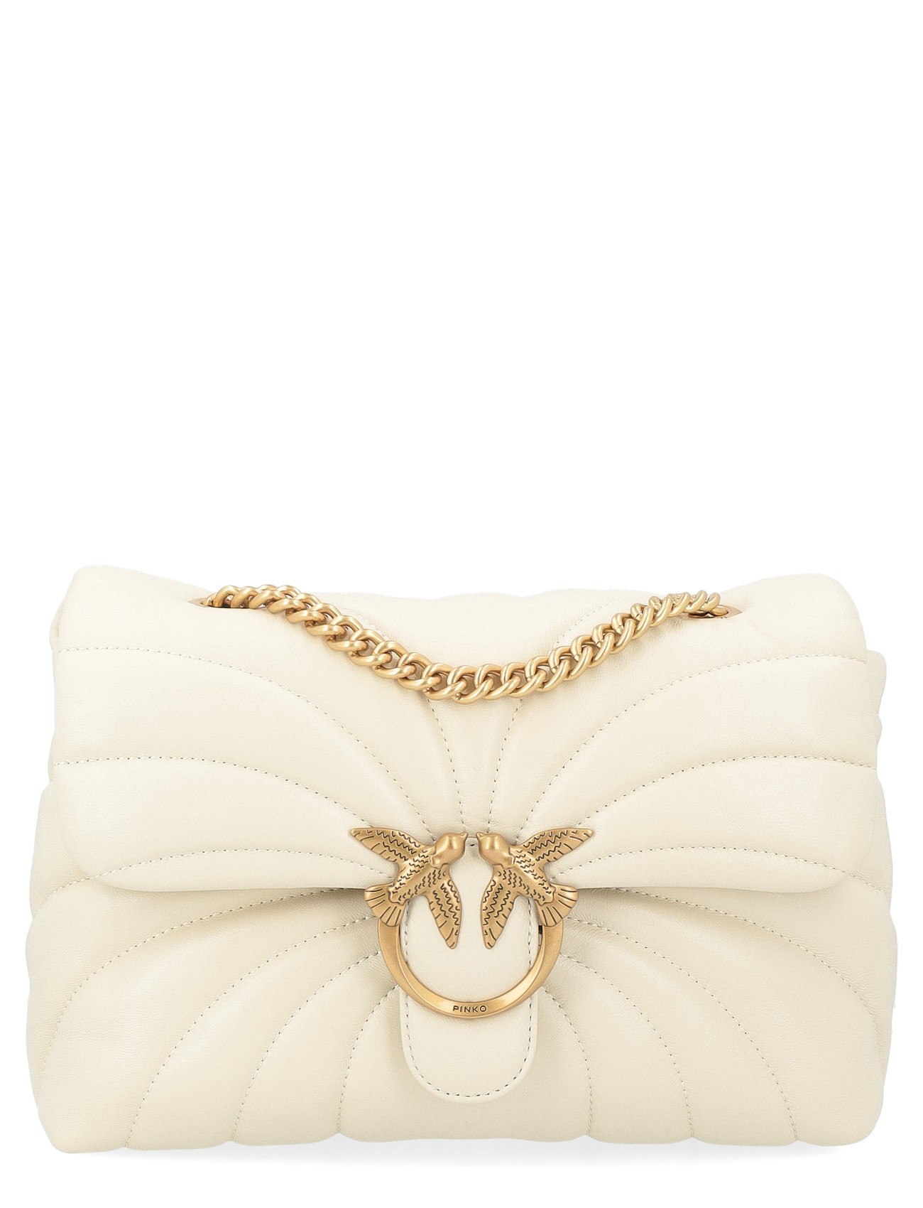 Borsa Pinko Classic Love Bag Puff in nappa morbida bianca