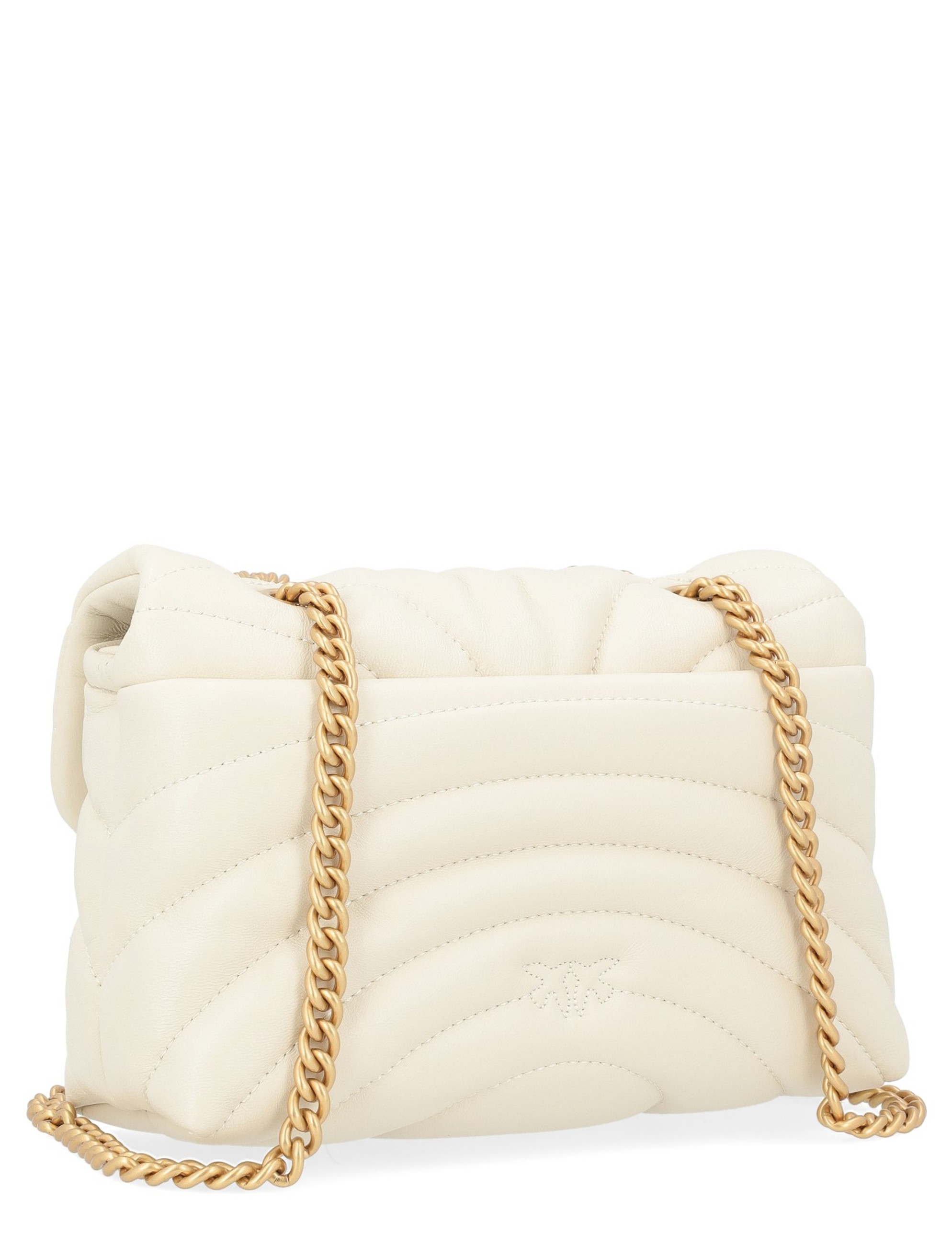 Bag Pinko Mini Love Bag Puff in white nappa leather
