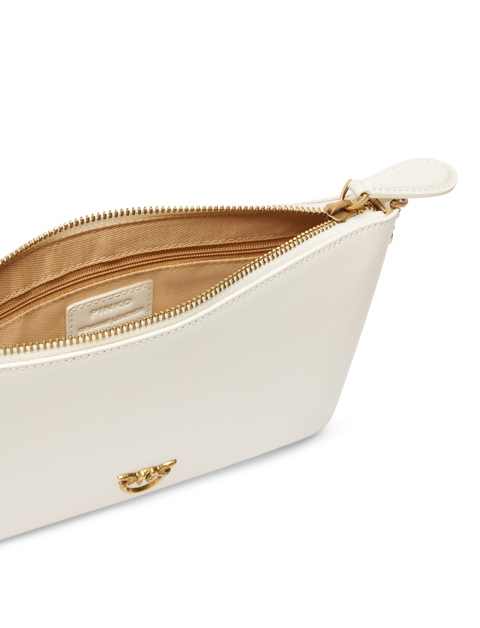 Bag Pinko Classic Flat Love Bag Simply in white leather
