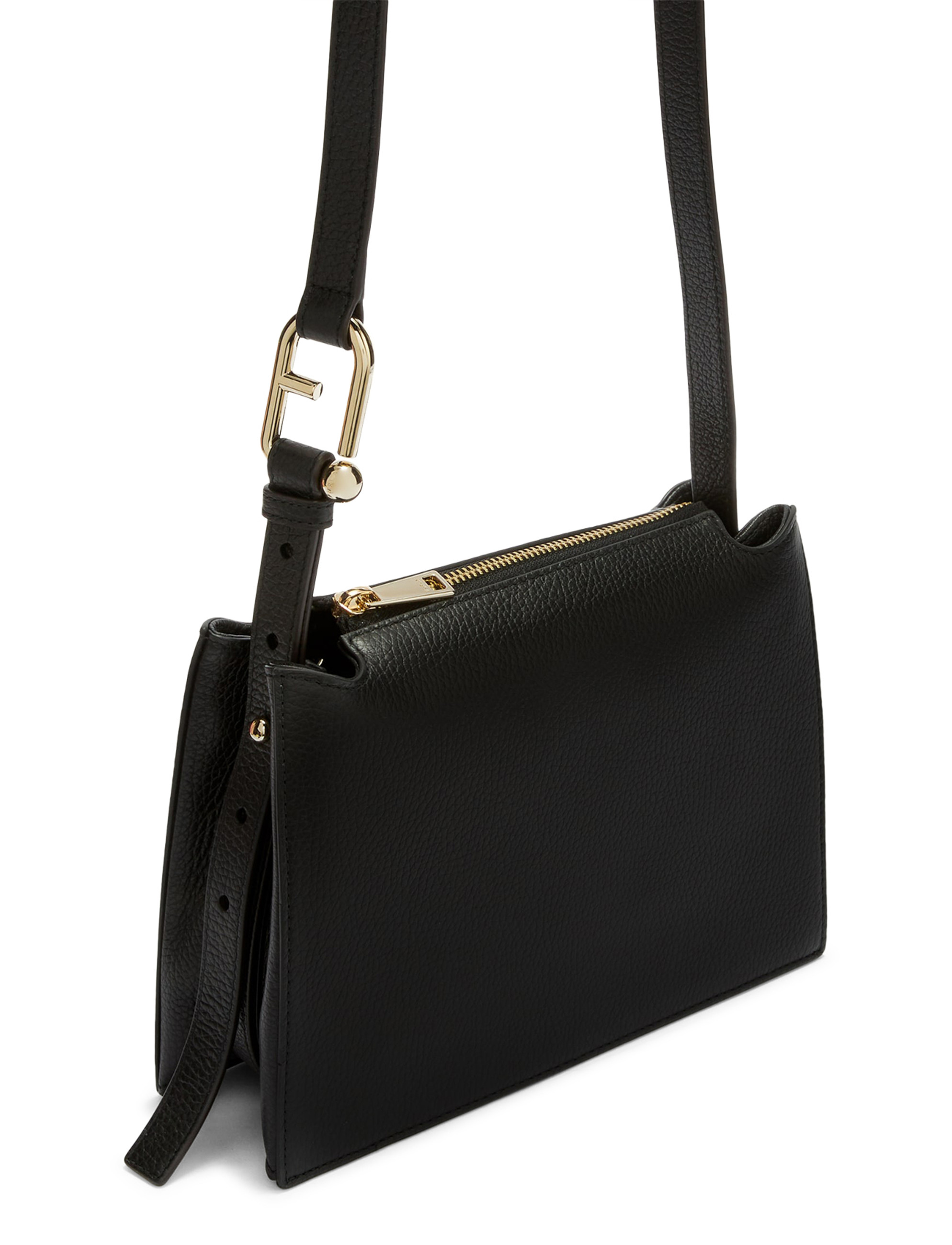 Bag Furla Nuvola S in black leather