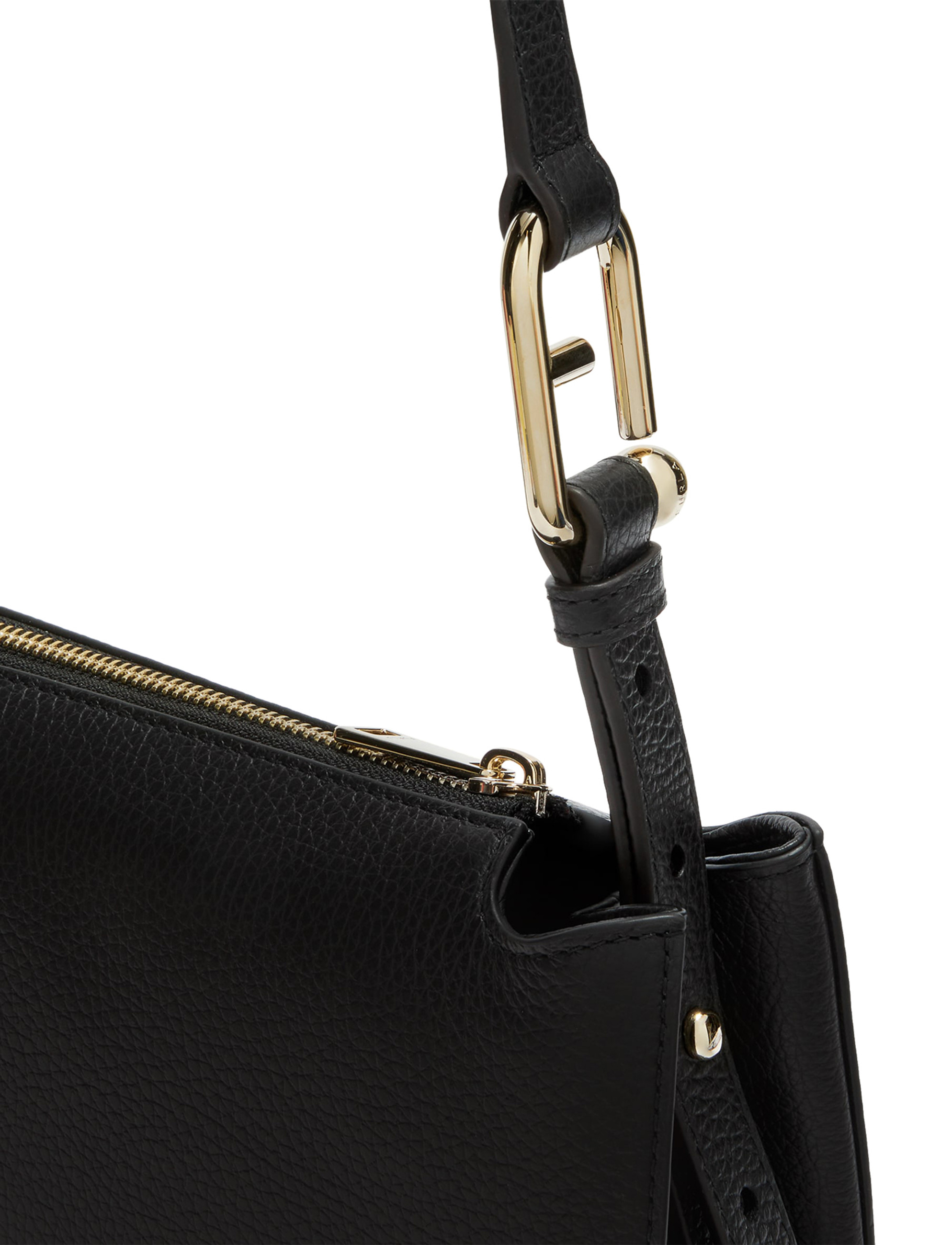 Bag Furla Nuvola S in black leather