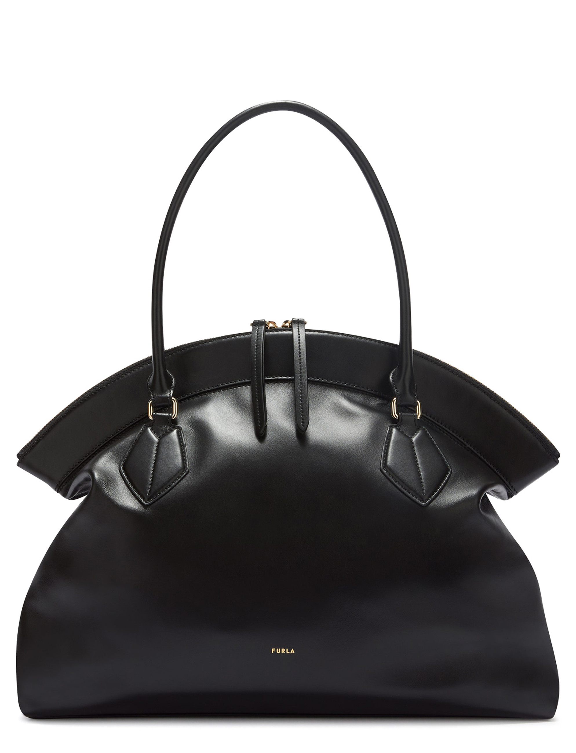 【値下げ】FURLA ビジネスバッグ 黒 レザー　A４サイズOK Bag Furla Erica XL in black leather