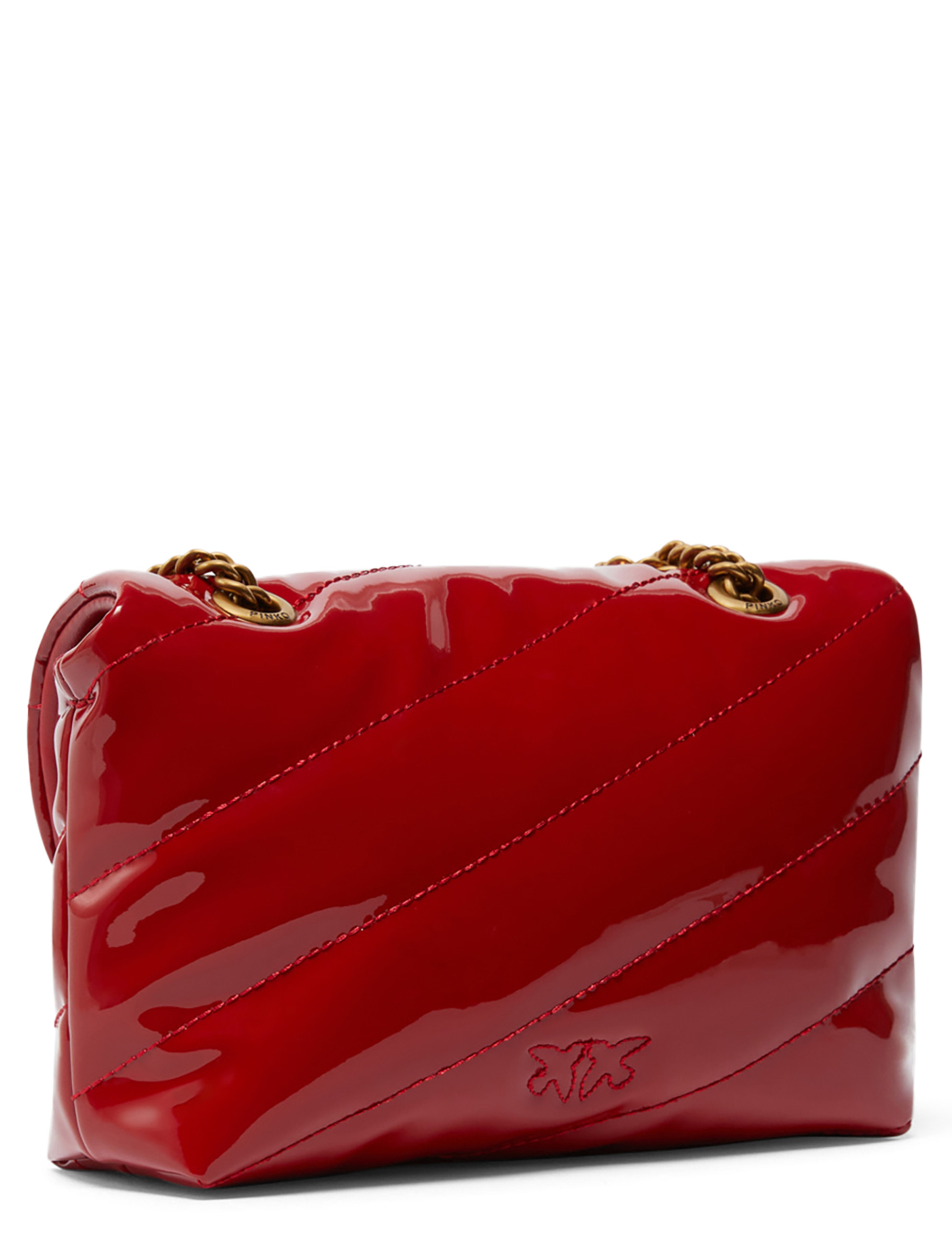 Bag Pinko Baby Love Bag Puff in red patent leather effect fabric