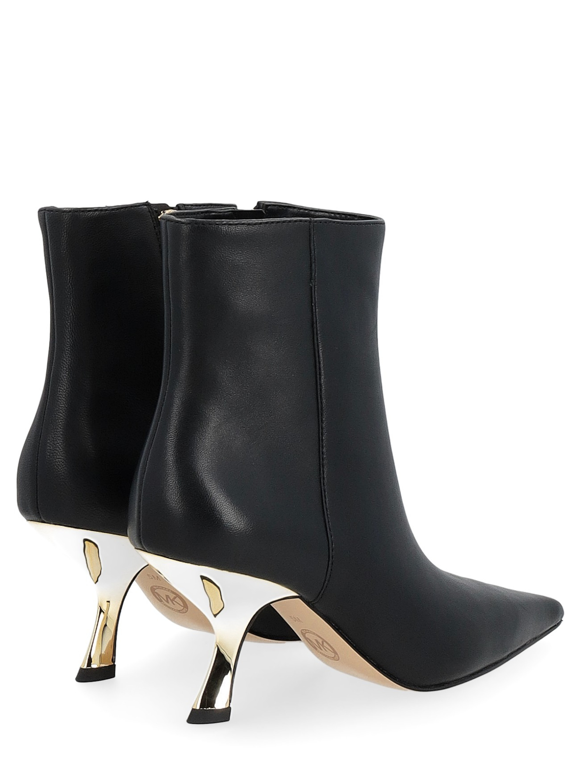Ankle boot Michael Kors black leather with spool heel