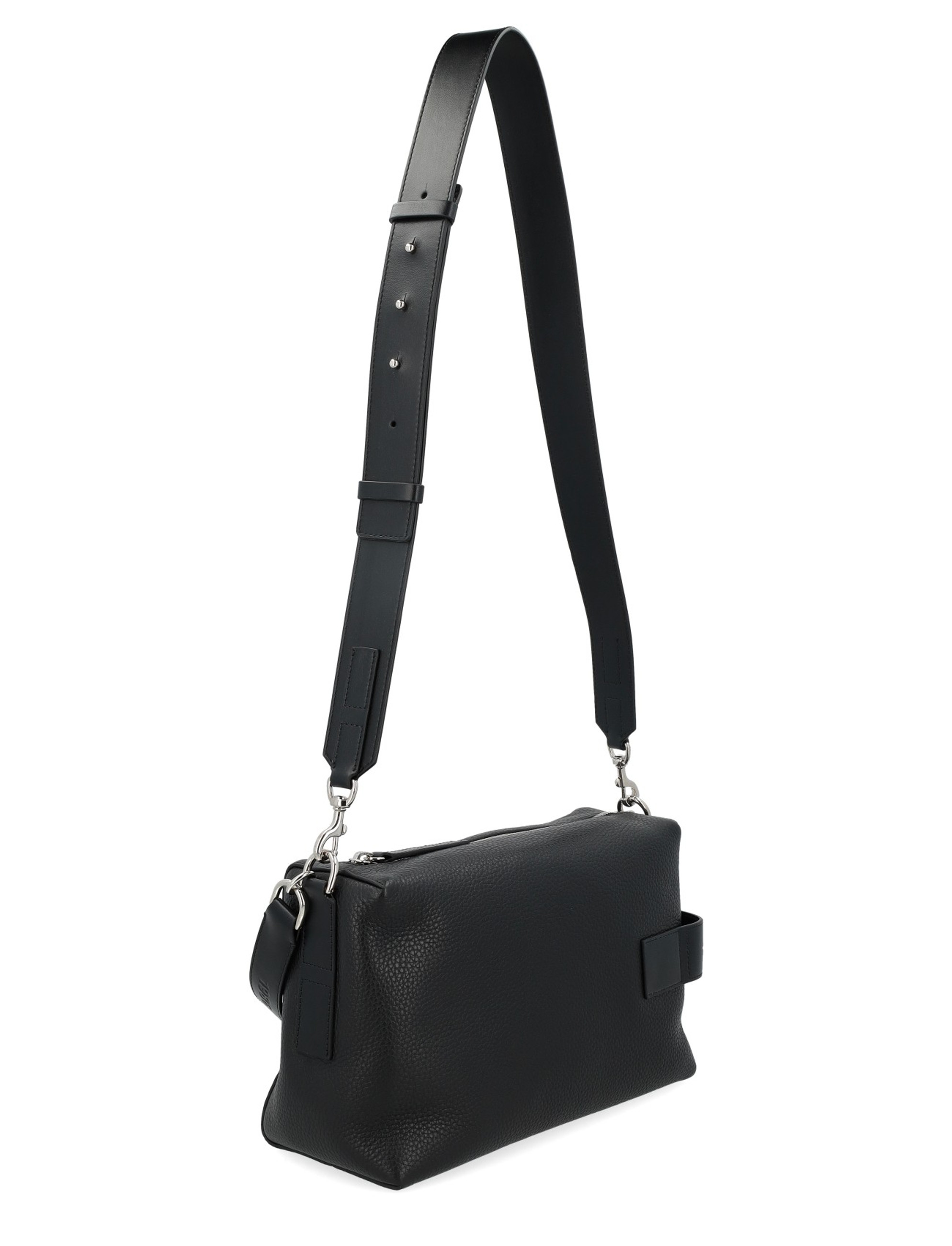 Borsa bauletto Hogan Script in pelle nera