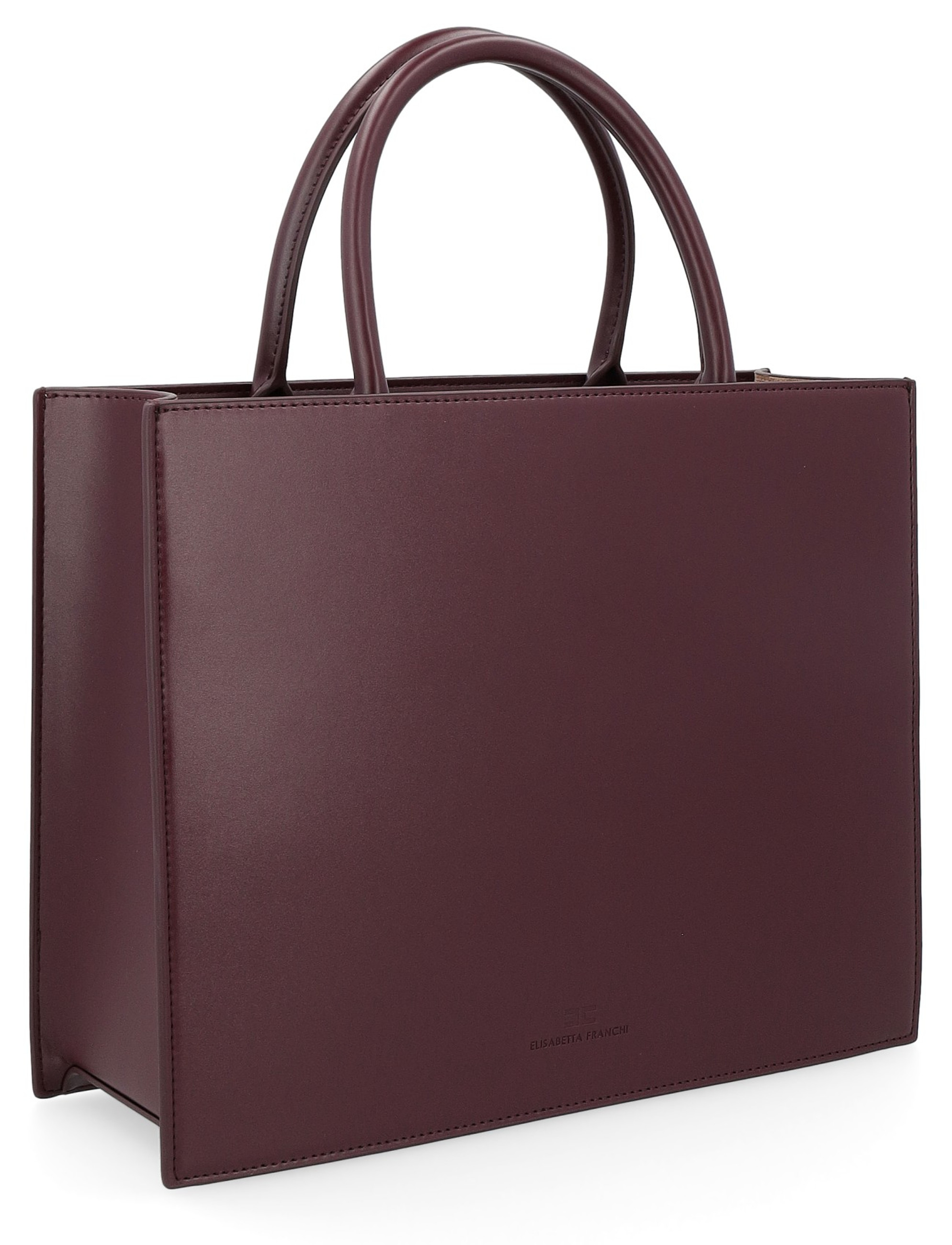 Hand bag Elisabetta Franchi red with gold logo