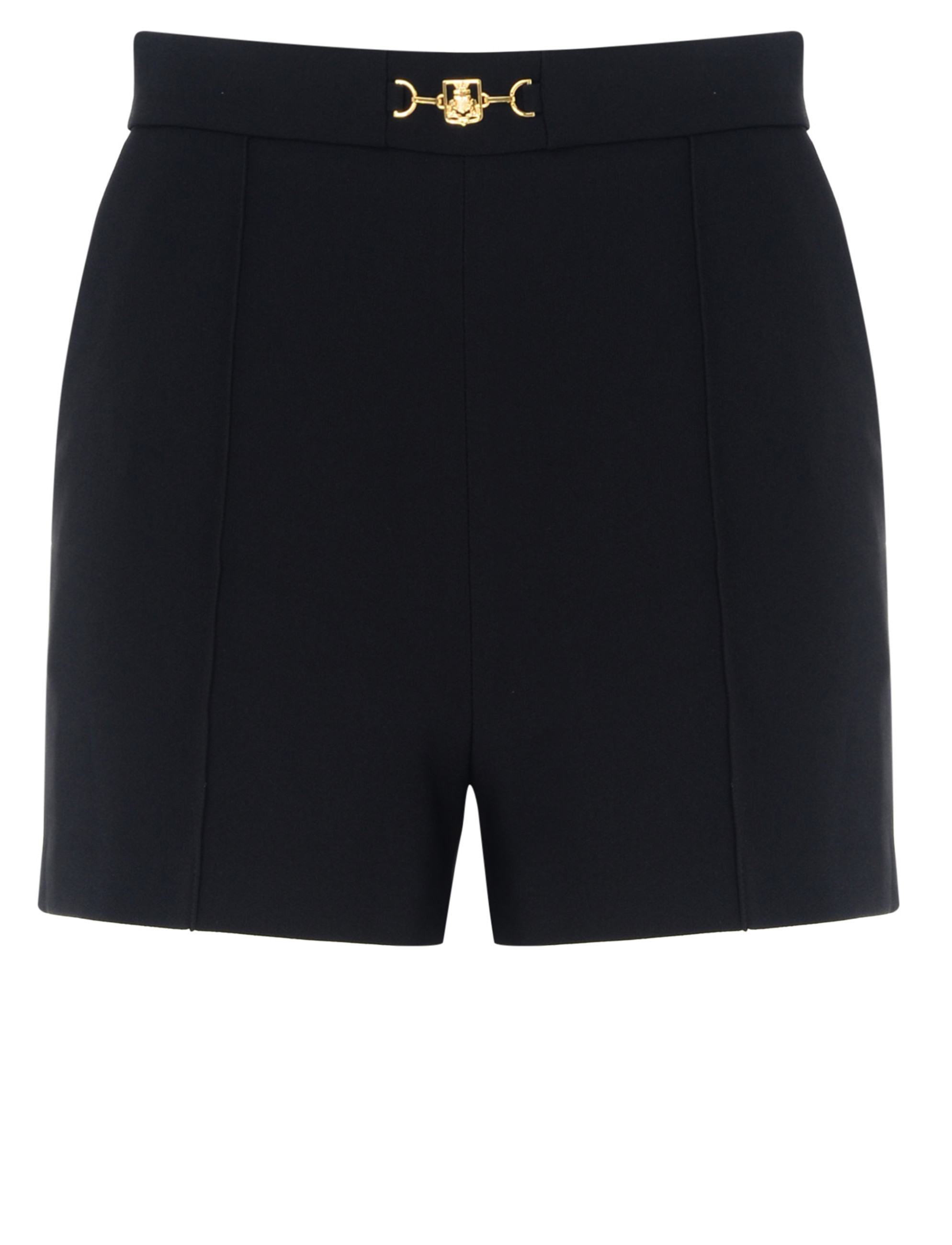 ショートパンツ ELISABETTA FRANCHI Woman Short Black SH004 110 Elisabetta Franchi Shorts in stretch crêpe Black Woman