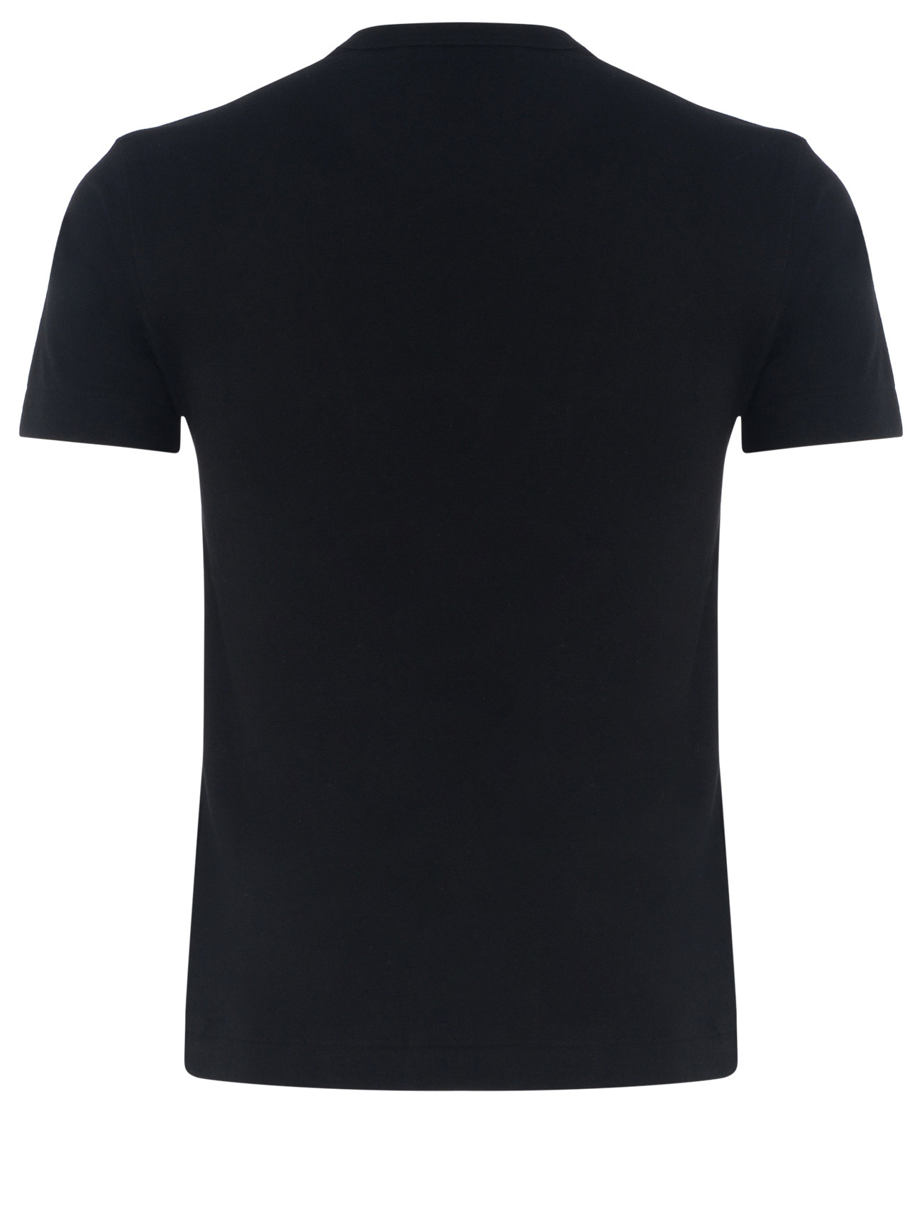 T-shirt Comme Des Garcons Play in cotone nero con cuore piccolo