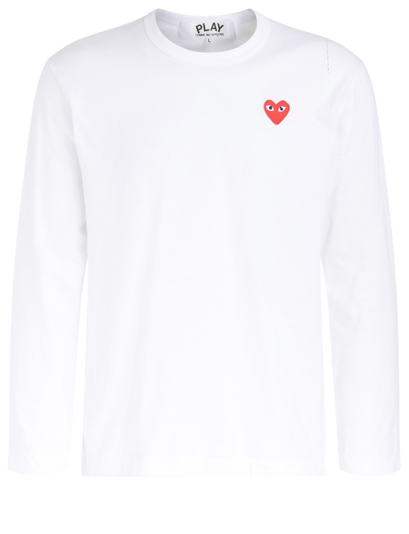 PLAY COMME des GARÇONS 長袖Tシャツ ホワイト L Comme Des Garçons Play long-sleeve T-shirt with a red heart