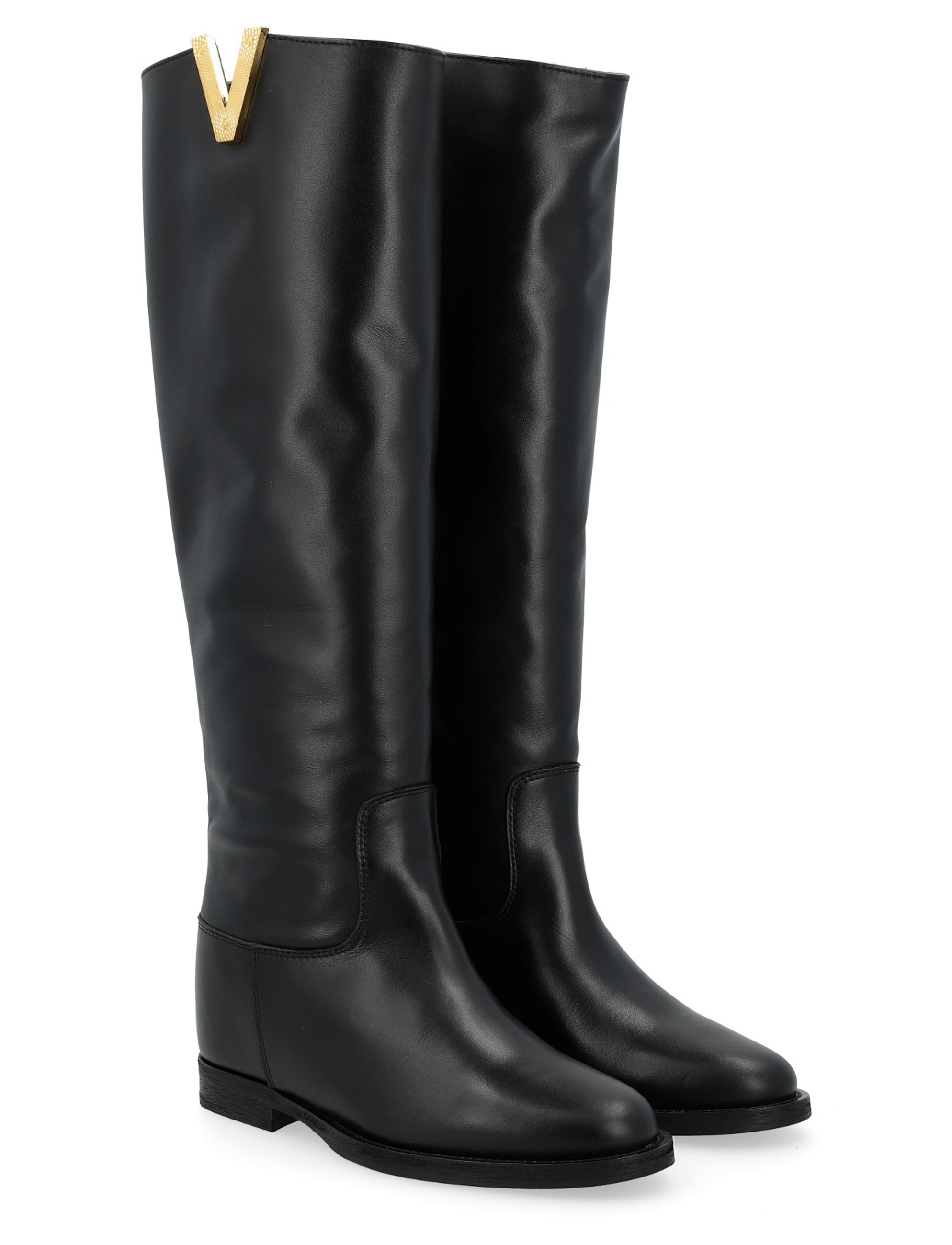 ロングブーツ VIA ROMA 15 FW25 STIVALE ACC NEW (4248 CHAMPAGNE) Via Roma 15 boot in champagne suede with diamond V | H-Brands