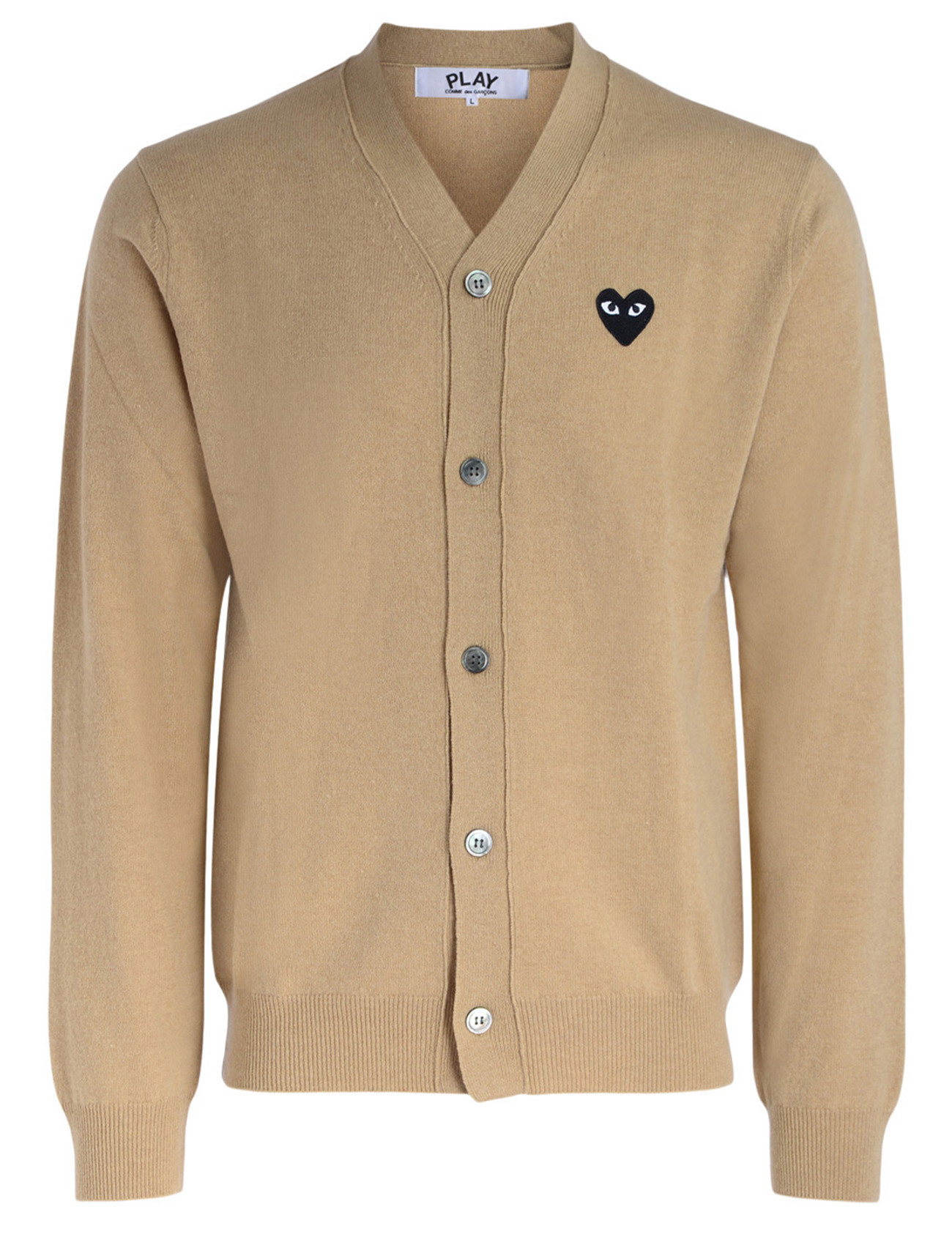 PLAY COMME des GARÇONS ベージュ カーディガン L Comme Des Garçons Play Cardigan