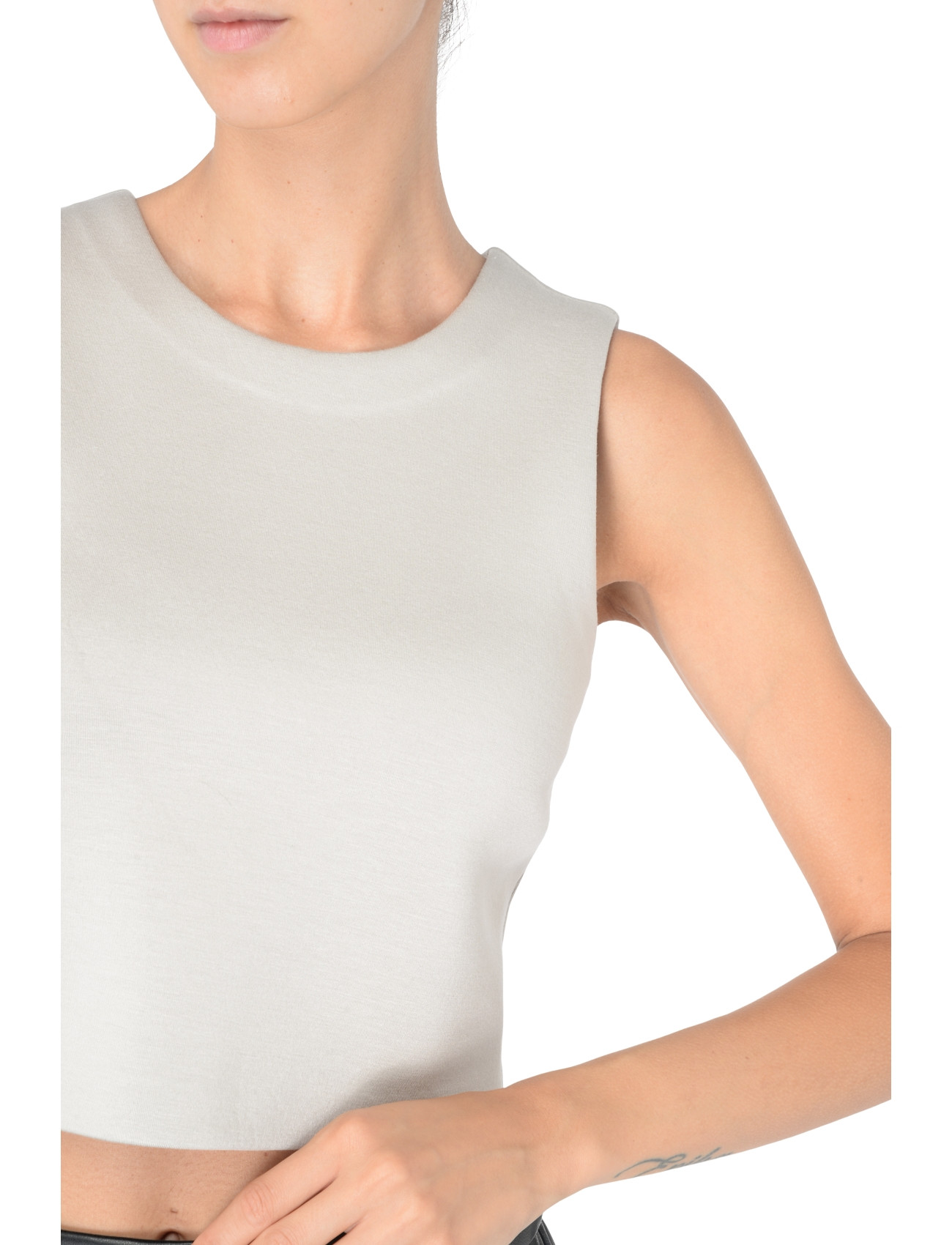 S Max Mara Dazzy crop top ecru color