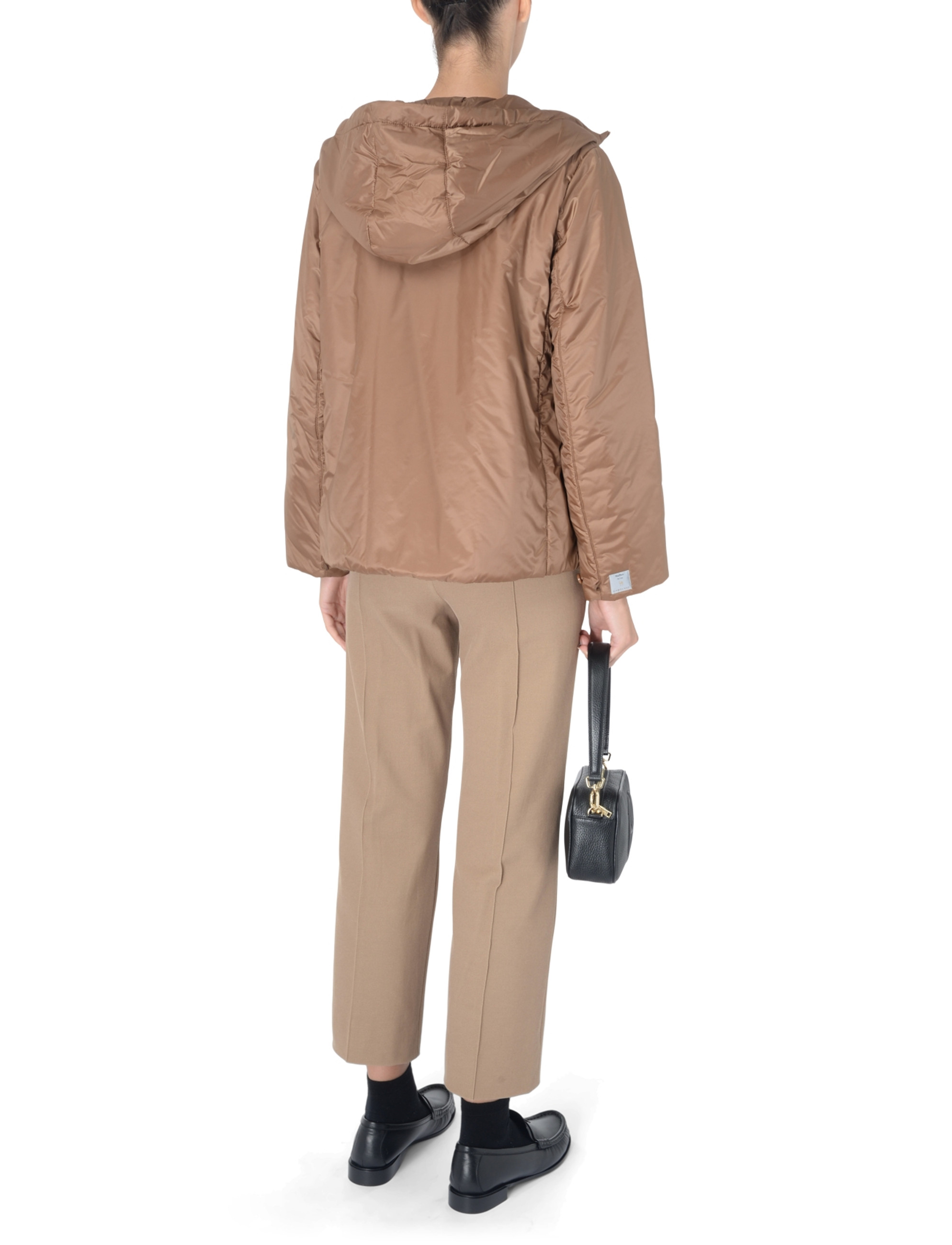 Jacket Max Mara The Cube Greenh in drip-proof technical canvas.