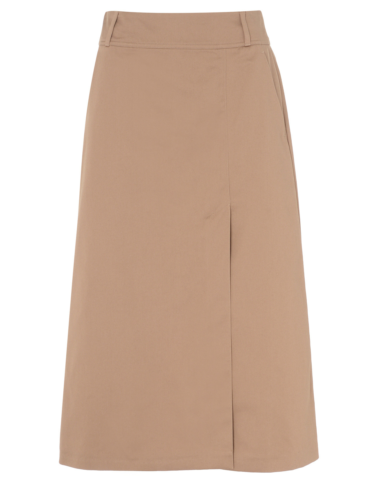 Gonna 'S Max Mara Lena in cotone colore cammello