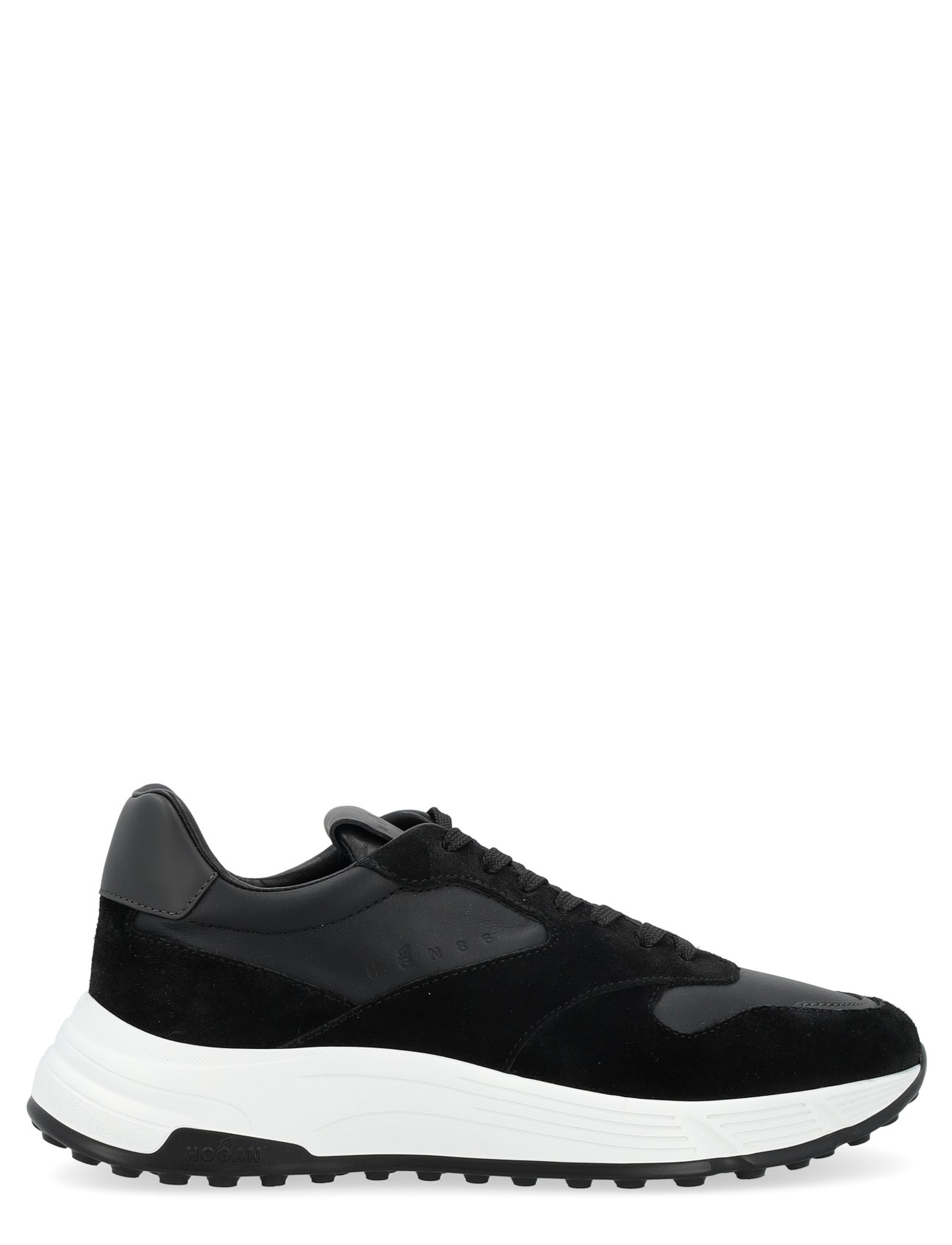 Hogan Hyperlight sneaker in black suede and smooth leather Hogan Hyperlight sneaker in black suede and smooth leather