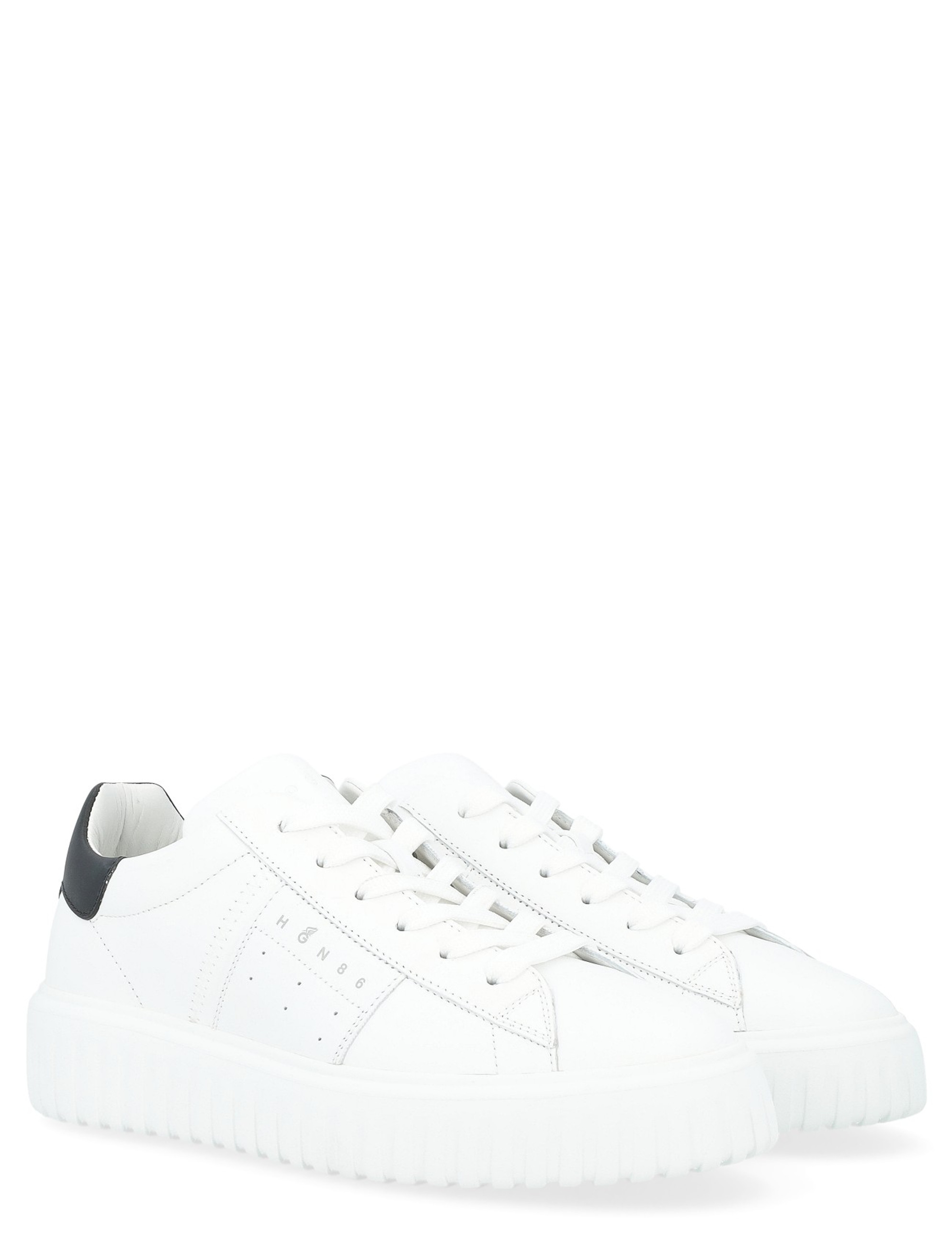 Sneakers Hogan H-Stripes in black and white leather