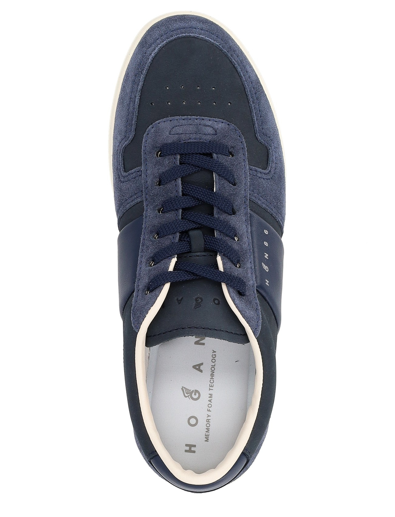 Sneaker Hogan H-TV in suede e nabuck blu