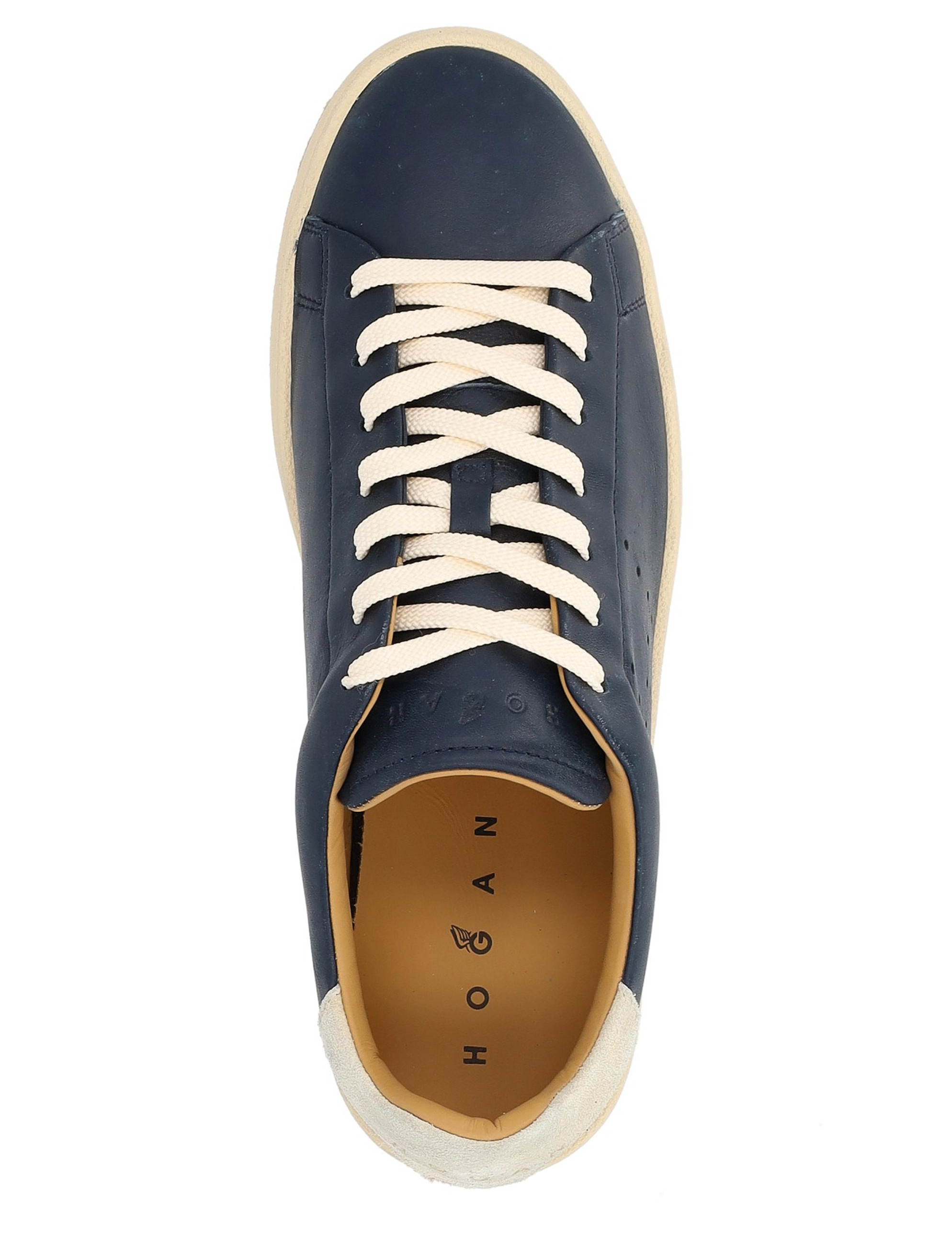 【送料&関税込】Hogan H672 Allacciato H Fori Sneakers Hogan H672 IVORY, BROWN for Man