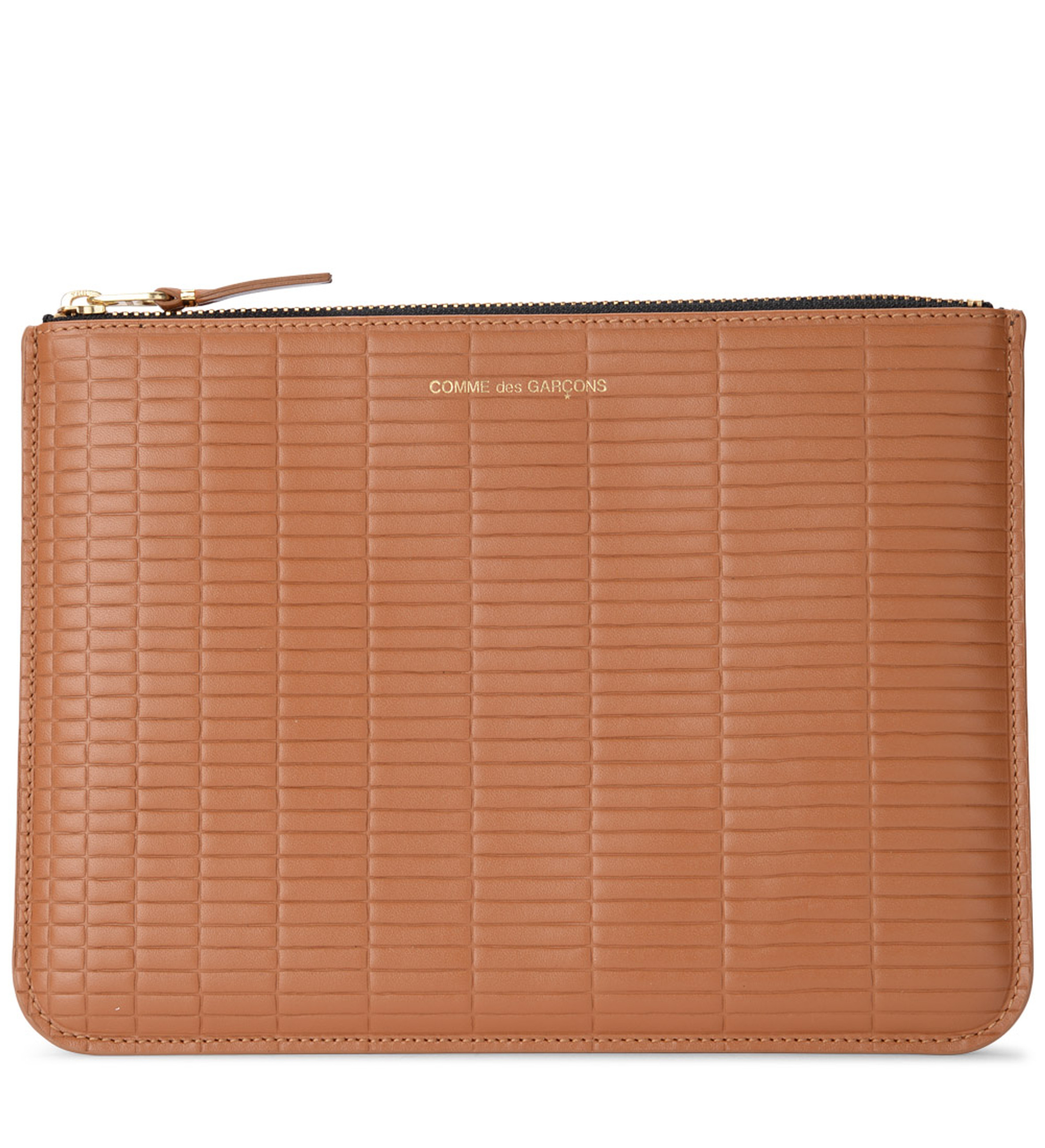 Cartera Comme des Garçons bolsa de cuero marrón