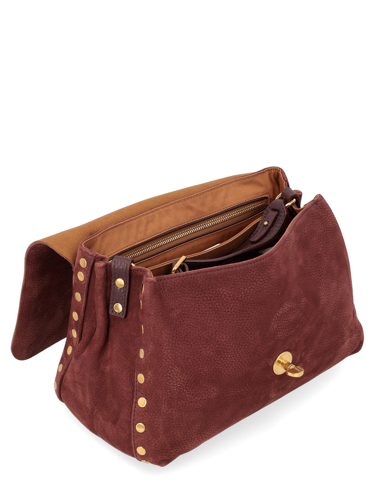 Zanellato Postina Jones S bag in barbera red leather
