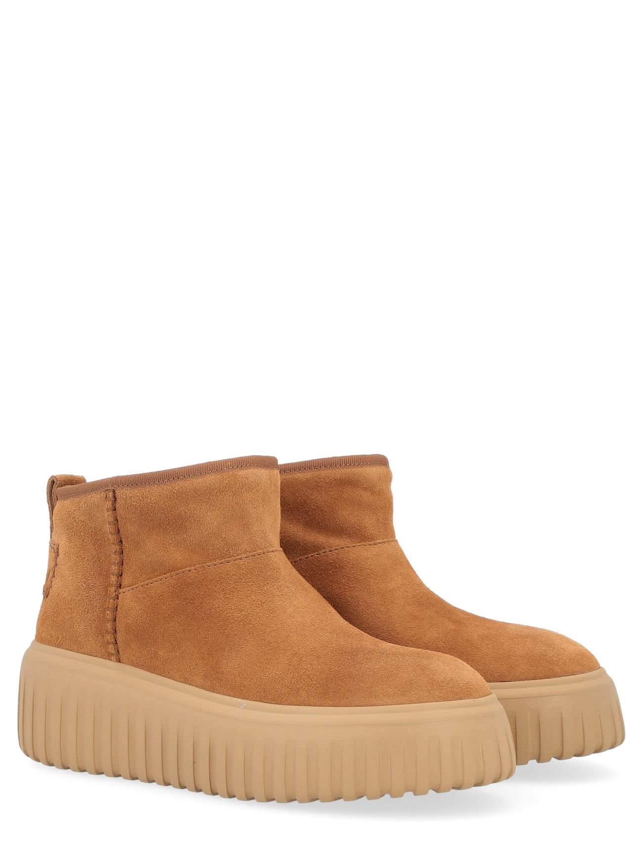 Stivaletto Hogan H-Stripes in suede marrone