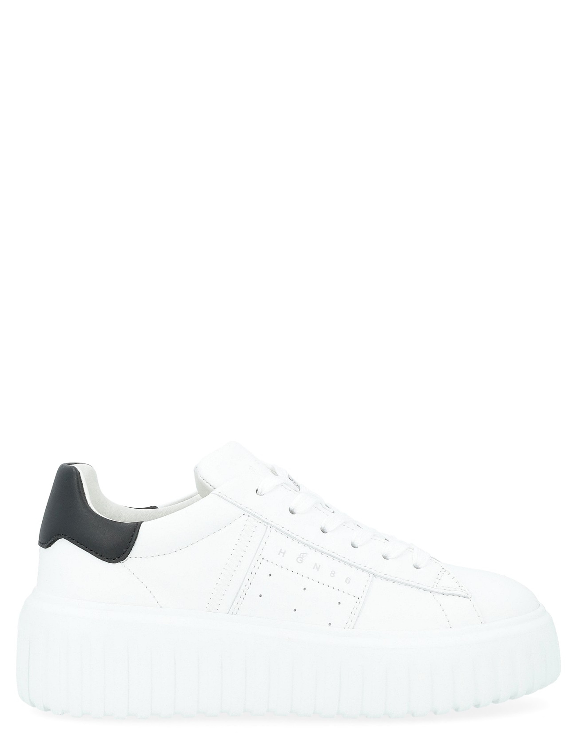 Sneaker Hogan H-Stripes in black and white leather
