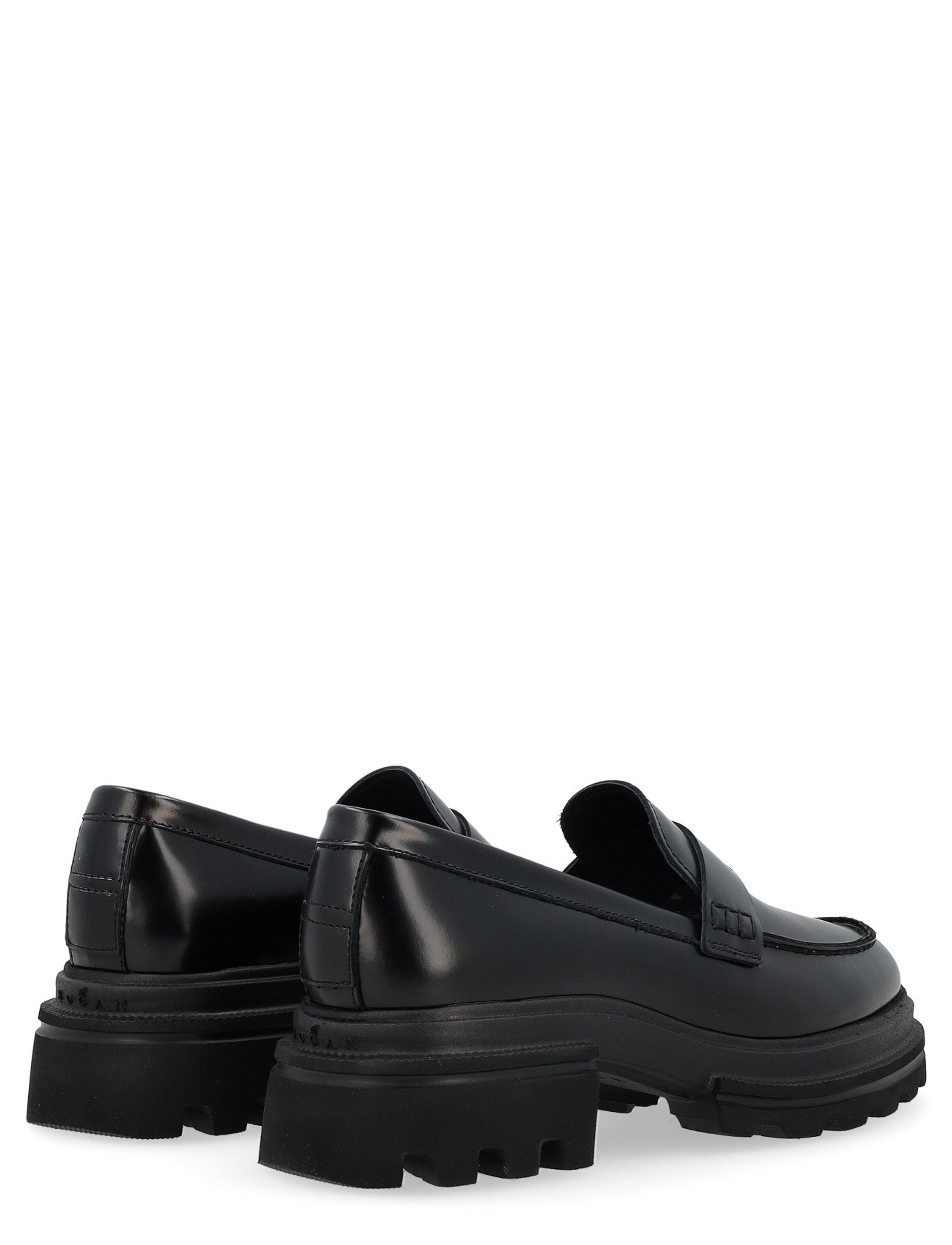 【送料&関税込】Hogan Platform Slip-on Loafers Loafer Hogan 10-Storey black leather