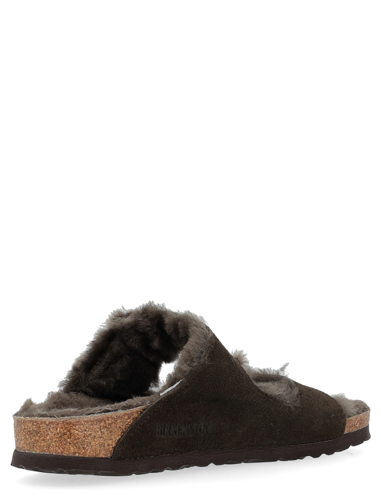 Sandalia Birkenstock Arizona en Abrigo de pelo marrón