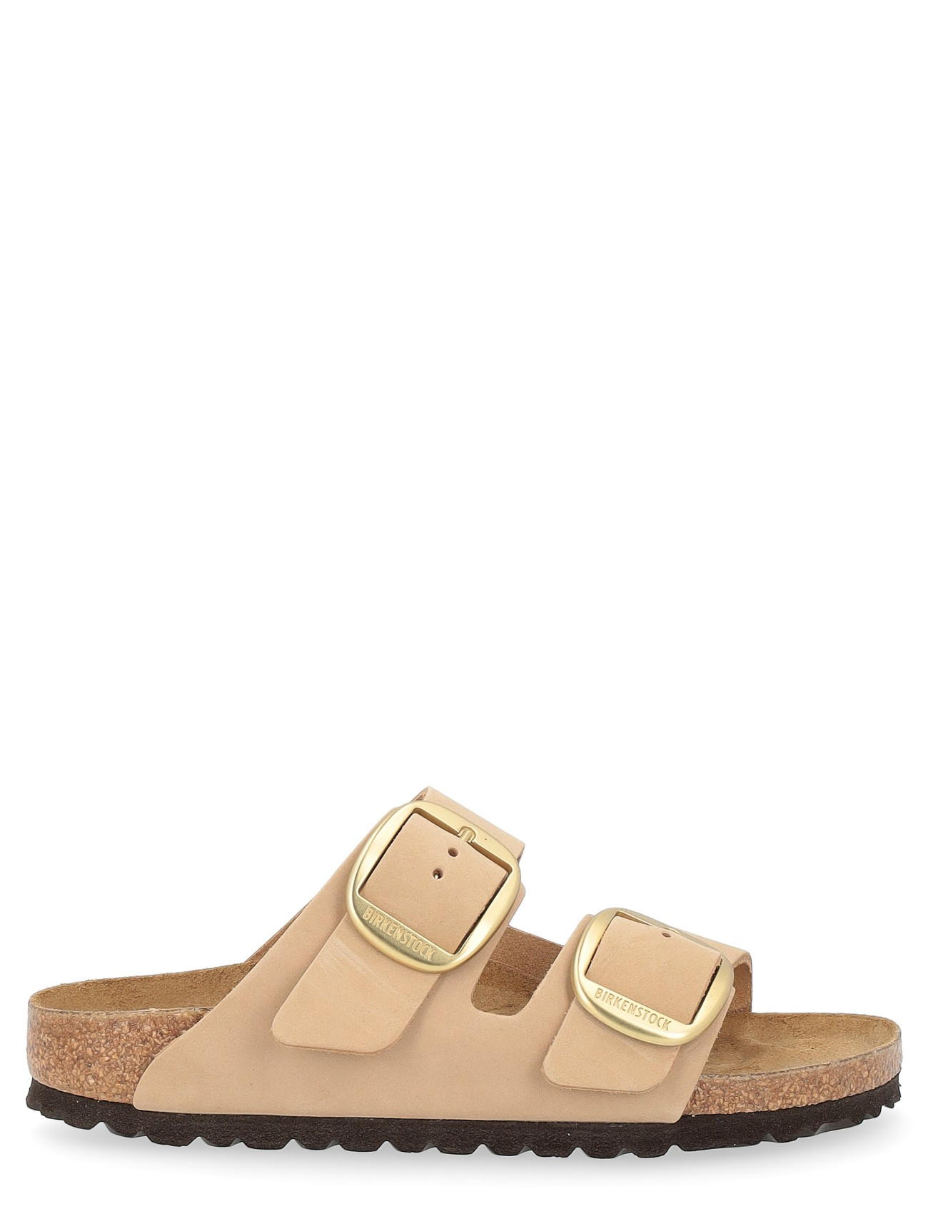 Birkenstock Arizona Big Buckle sandal in beige nubuck