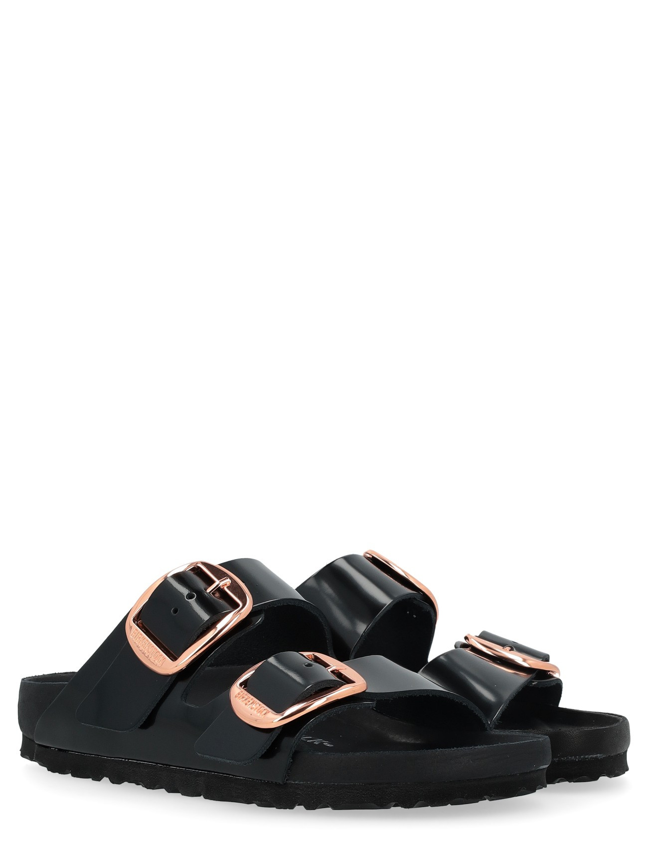 Birkenstock Black Patent Sandals Birkenstock Arizona black patent Birko-Flor main image 3