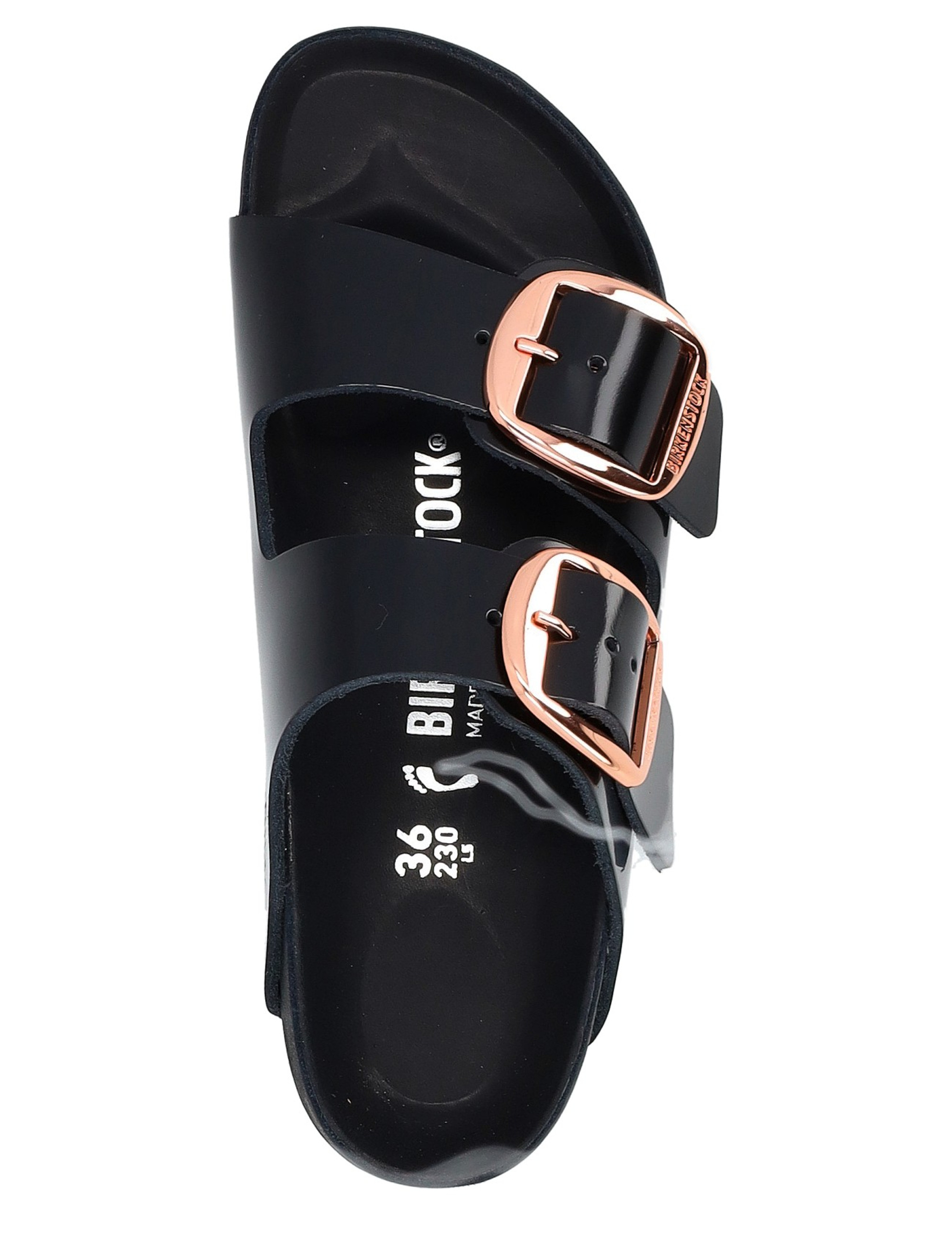 Birkenstock Arizona Big Buckle sandal in black patent leather